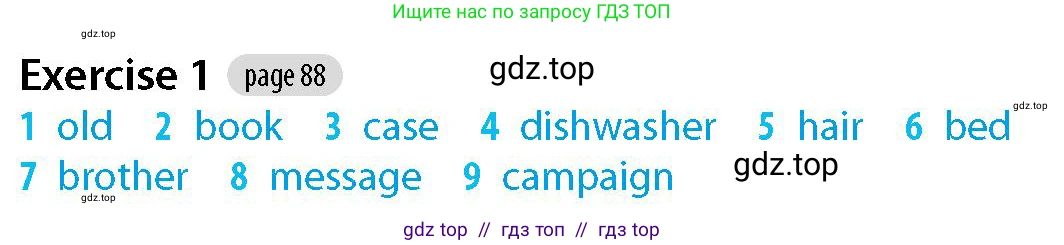 Английский язык (english), 5-7 класс Рабочая тетрадь (workbook), авторы: Фалла Тим (Falla Tim), Дэвис Пауль (A Davies Paul), издательство Oxford University Press, Any, 2017, бирюзового цвета, страница 88, номер 1, Решение (Teacher's Guide)