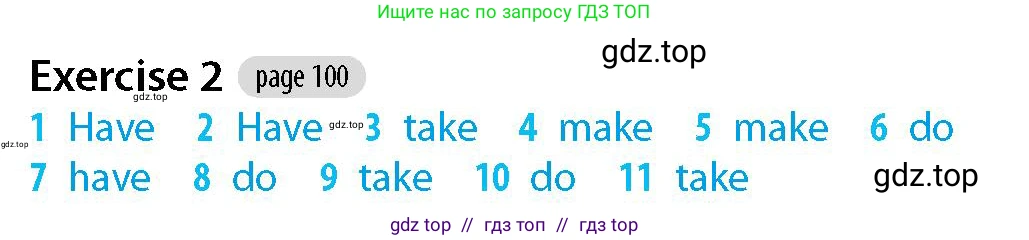 Английский язык (english), 5-7 класс Рабочая тетрадь (workbook), авторы: Фалла Тим (Falla Tim), Дэвис Пауль (A Davies Paul), издательство Oxford University Press, Any, 2017, бирюзового цвета, страница 100, номер 2, Решение (Teacher's Guide)