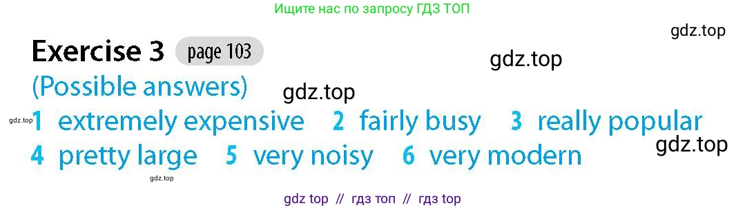 Английский язык (english), 5-7 класс Рабочая тетрадь (workbook), авторы: Фалла Тим (Falla Tim), Дэвис Пауль (A Davies Paul), издательство Oxford University Press, Any, 2017, бирюзового цвета, страница 103, номер 3, Решение (Teacher's Guide)