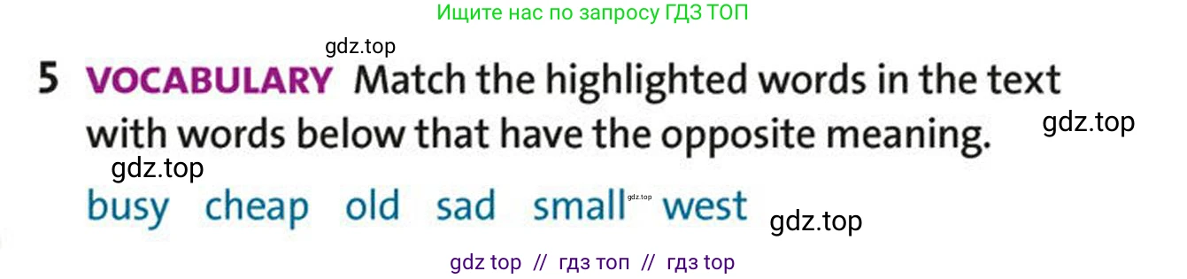 Английский язык (english), 5-7 класс Учебник (Student's book), авторы: Фалла Тим (Falla Tim), Дэвис Пауль (A Davies Paul), издательство Oxford University Press, Any, 2018, белого цвета, страница 108, номер 5, Условие (task conditions)