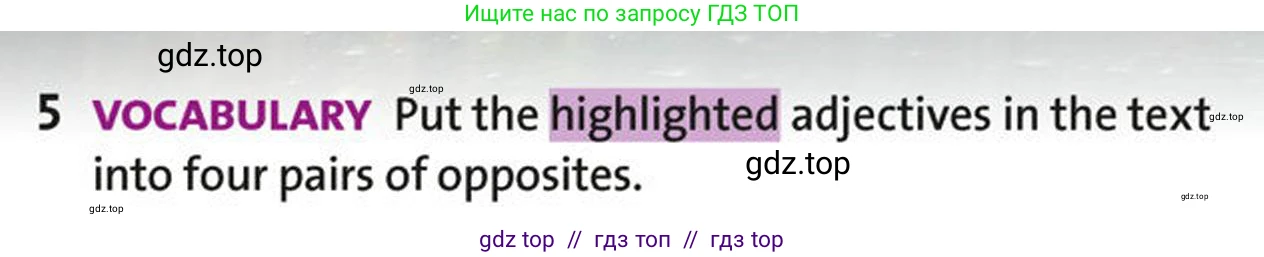 Английский язык (english), 5-7 класс Учебник (Student's book), авторы: Фалла Тим (Falla Tim), Дэвис Пауль (A Davies Paul), издательство Oxford University Press, Any, 2018, белого цвета, страница 25, номер 5, Условие (task conditions)