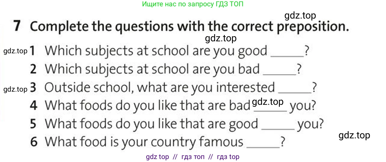 Английский язык (english), 5-7 класс Учебник (Student's book), авторы: Фалла Тим (Falla Tim), Дэвис Пауль (A Davies Paul), издательство Oxford University Press, Any, 2018, белого цвета, страница 45, номер 7, Условие (task conditions)