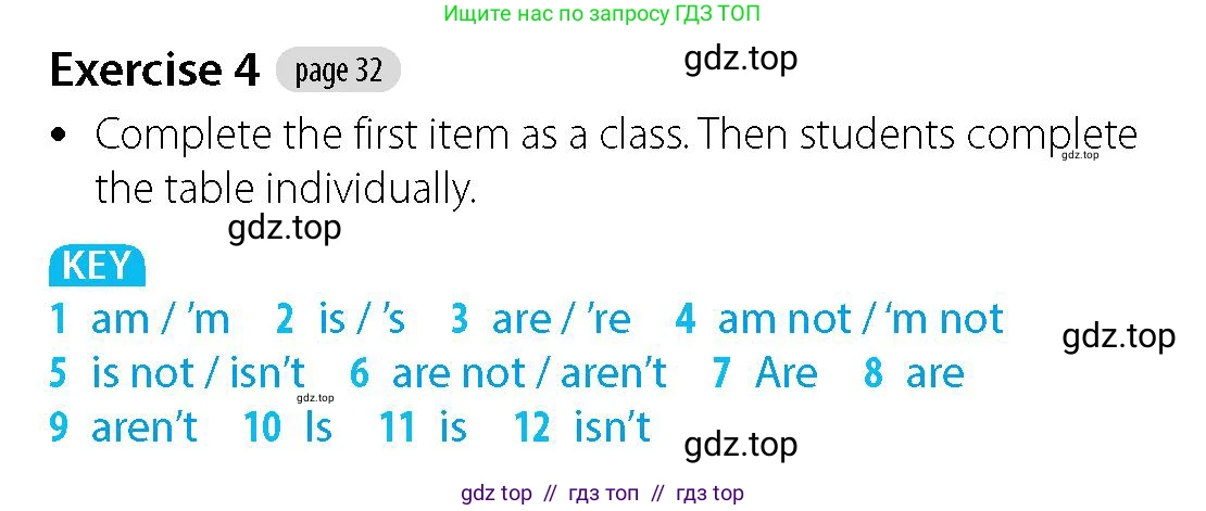 Английский язык (english), 5-7 класс Учебник (Student's book), авторы: Фалла Тим (Falla Tim), Дэвис Пауль (A Davies Paul), издательство Oxford University Press, Any, 2018, белого цвета, страница 32, номер 4, Решение (Teachers Guide)