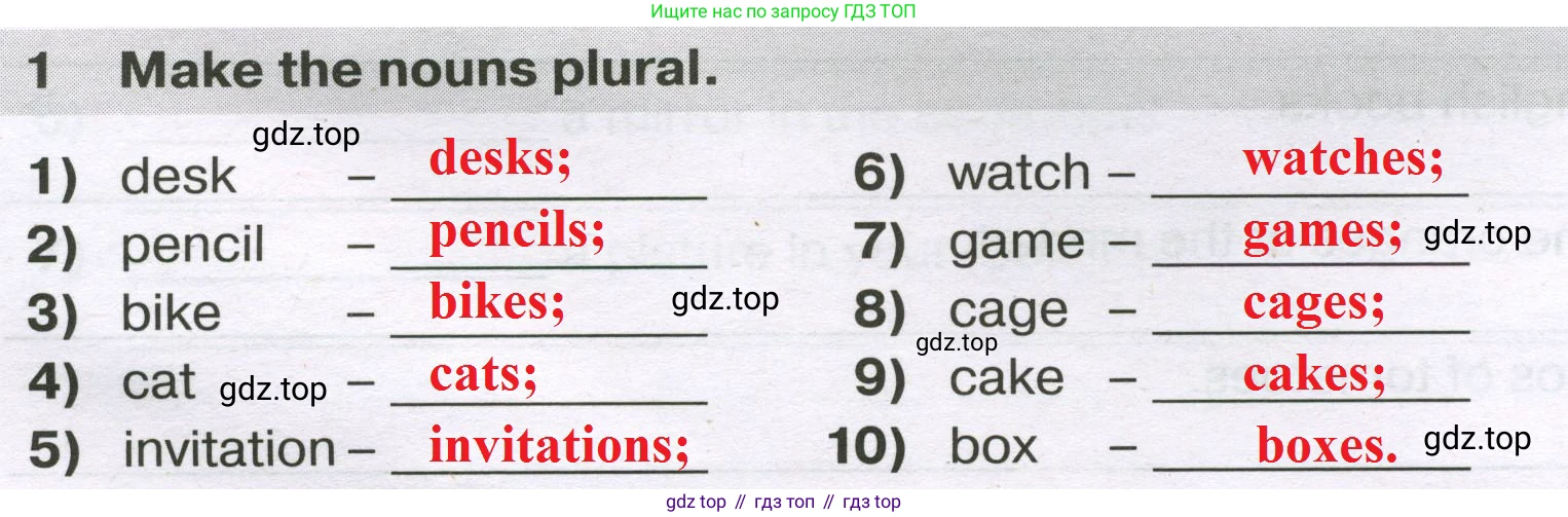 ГДЗ Английский язык (english), 5 класс сборник грамматических упражнений, автор: Смирнов Алексей Валерьевич, издательство Просвещение, Москва, 2023, белого цвета, страница 20, номер 1, Решение 2