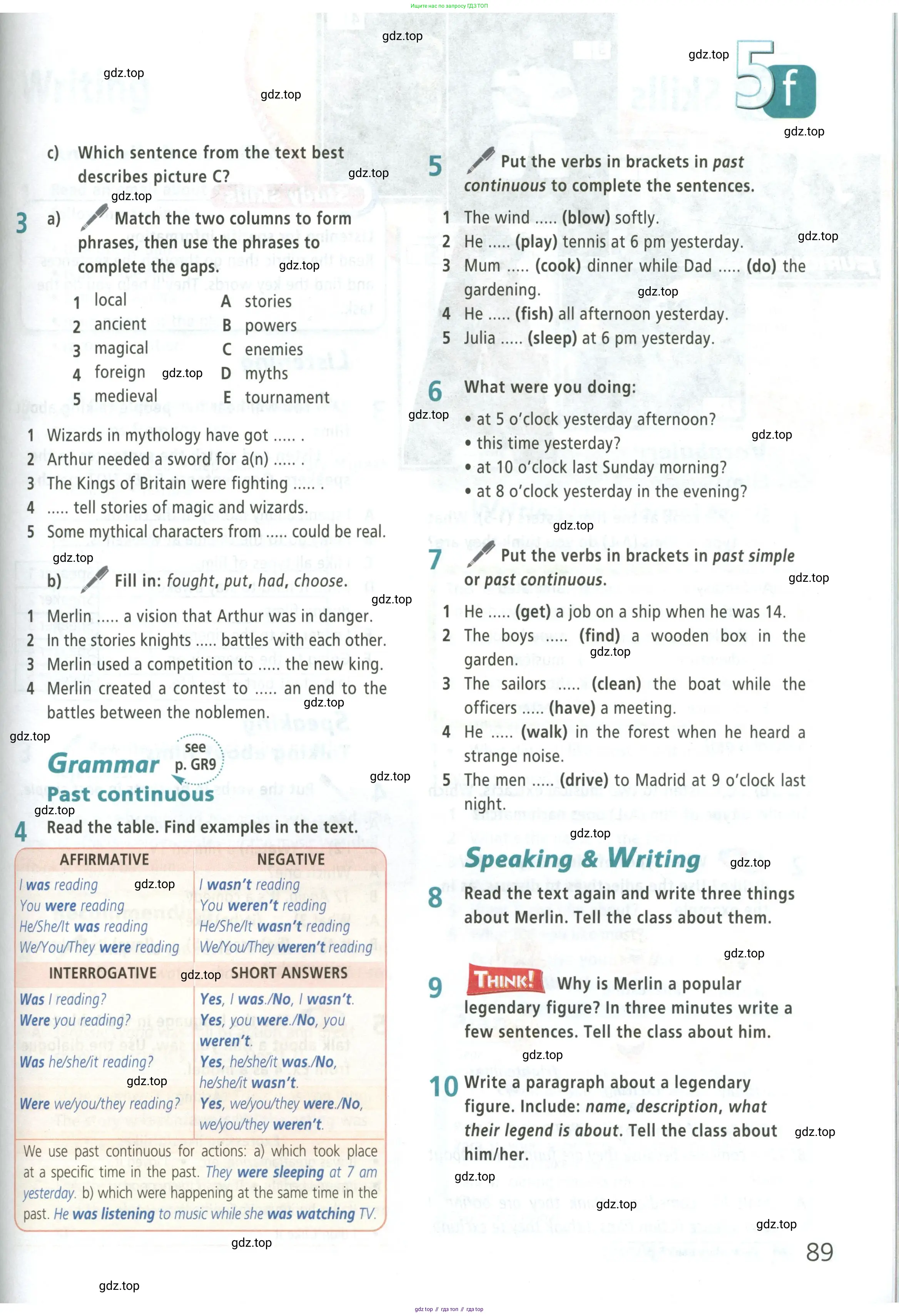 Английский язык (english), 5 класс Учебник (Student's book), авторы: Баранова Ксения Михайловна (Baranova Ksenia), Дули Дженни (Dooley Jenny), Копылова Виктория Викторовна (Kopylova Victoria), Мильруд Радислав Петрович (Millrood Radislav), Эванс Вирджиния (Evans Virginia), издательство Просвещение, Москва, 2023, белого цвета, страница 89