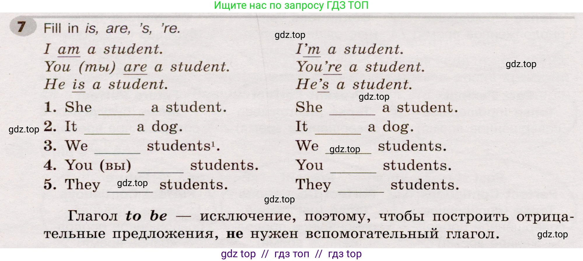 Английский язык (english), 5 класс Грамматический тренажёр, автор: Тимофеева Светлана Леонидовна, издательство Просвещение, Москва, 2023, оранжевого цвета, страница 14, номер 7, Условие 2019-2022