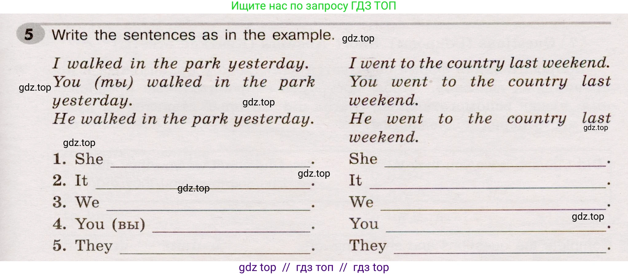 Английский язык (english), 5 класс Грамматический тренажёр, автор: Тимофеева Светлана Леонидовна, издательство Просвещение, Москва, 2023, оранжевого цвета, страница 104, номер 5, Условие 2019-2022