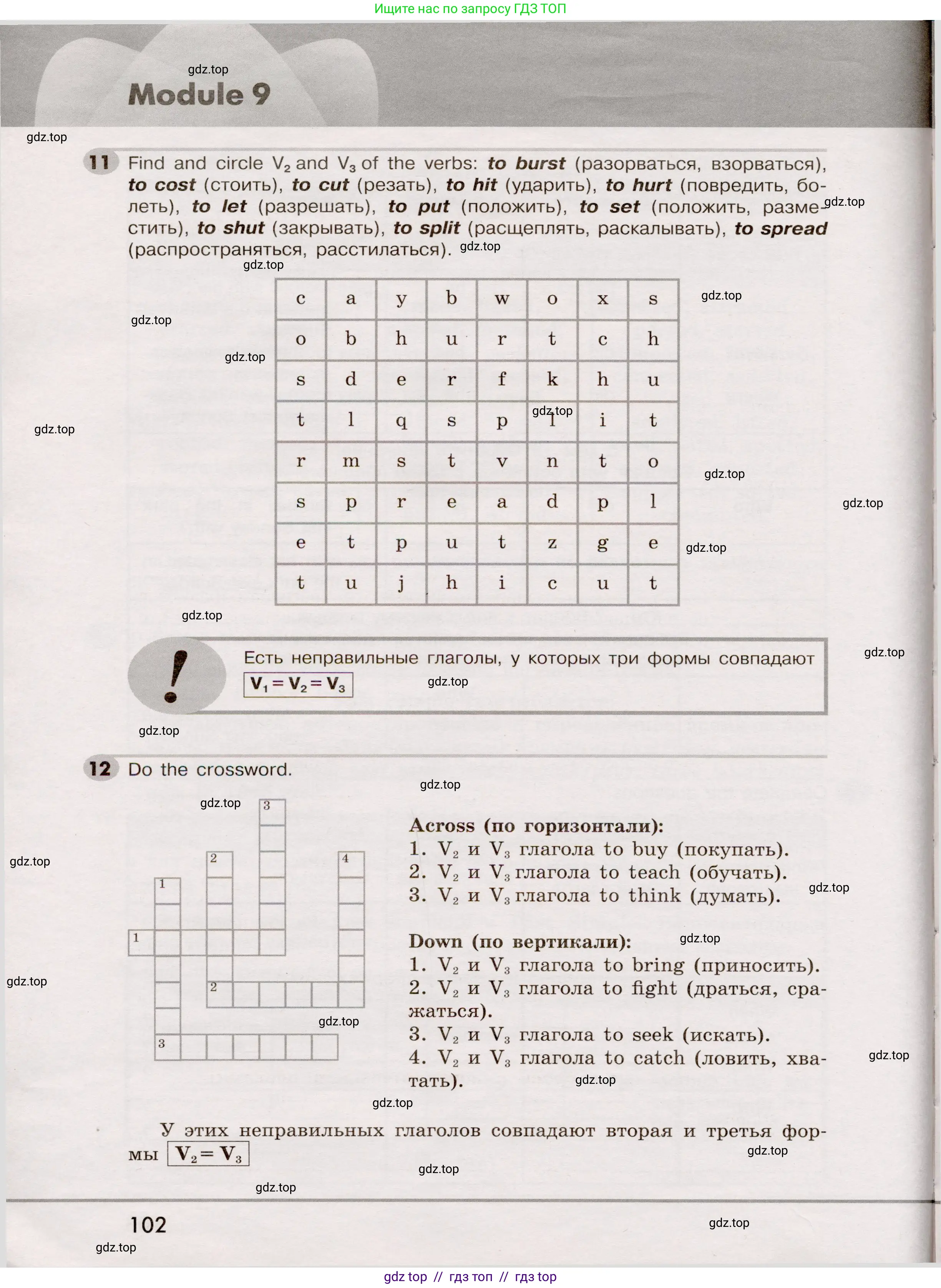 Английский язык (english), 5 класс Грамматический тренажёр, автор: Тимофеева Светлана Леонидовна, издательство Просвещение, Москва, 2023, оранжевого цвета, страница 102