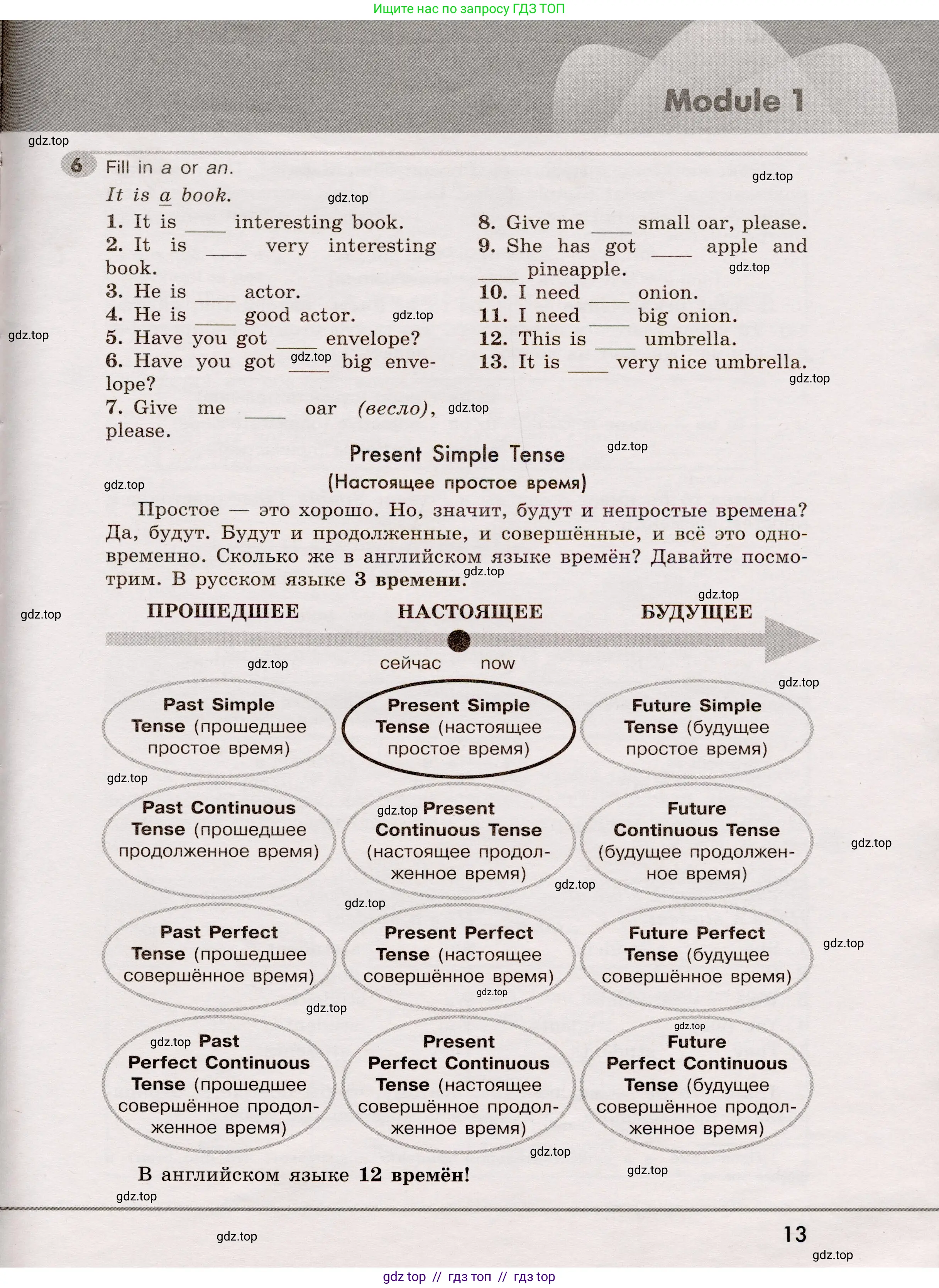 Английский язык (english), 5 класс Грамматический тренажёр, автор: Тимофеева Светлана Леонидовна, издательство Просвещение, Москва, 2023, оранжевого цвета, страница 13