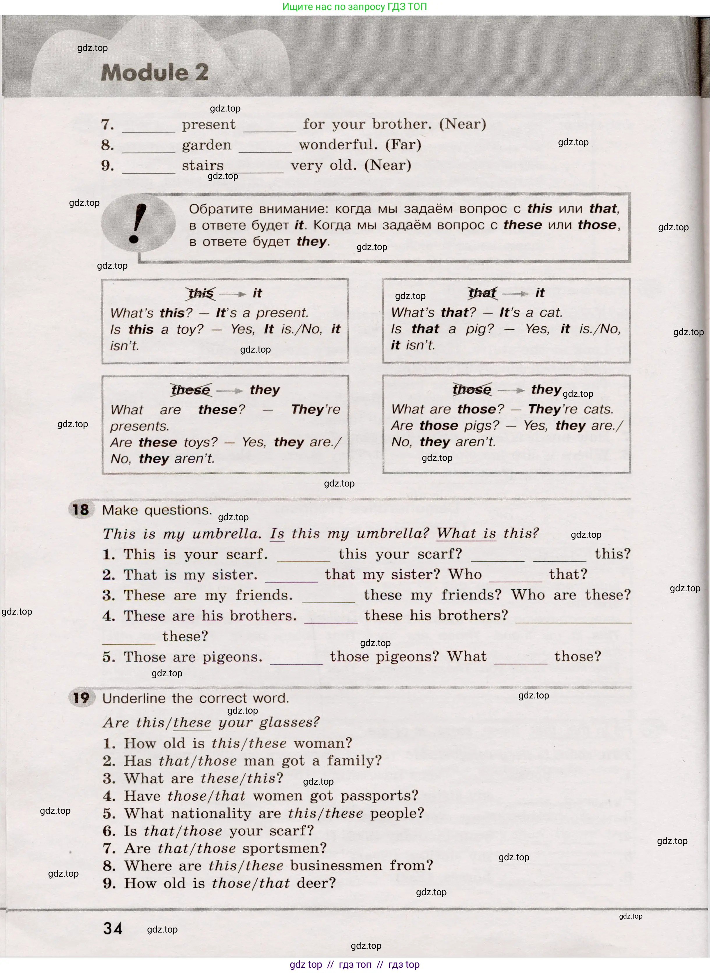 Английский язык (english), 5 класс Грамматический тренажёр, автор: Тимофеева Светлана Леонидовна, издательство Просвещение, Москва, 2023, оранжевого цвета, страница 34