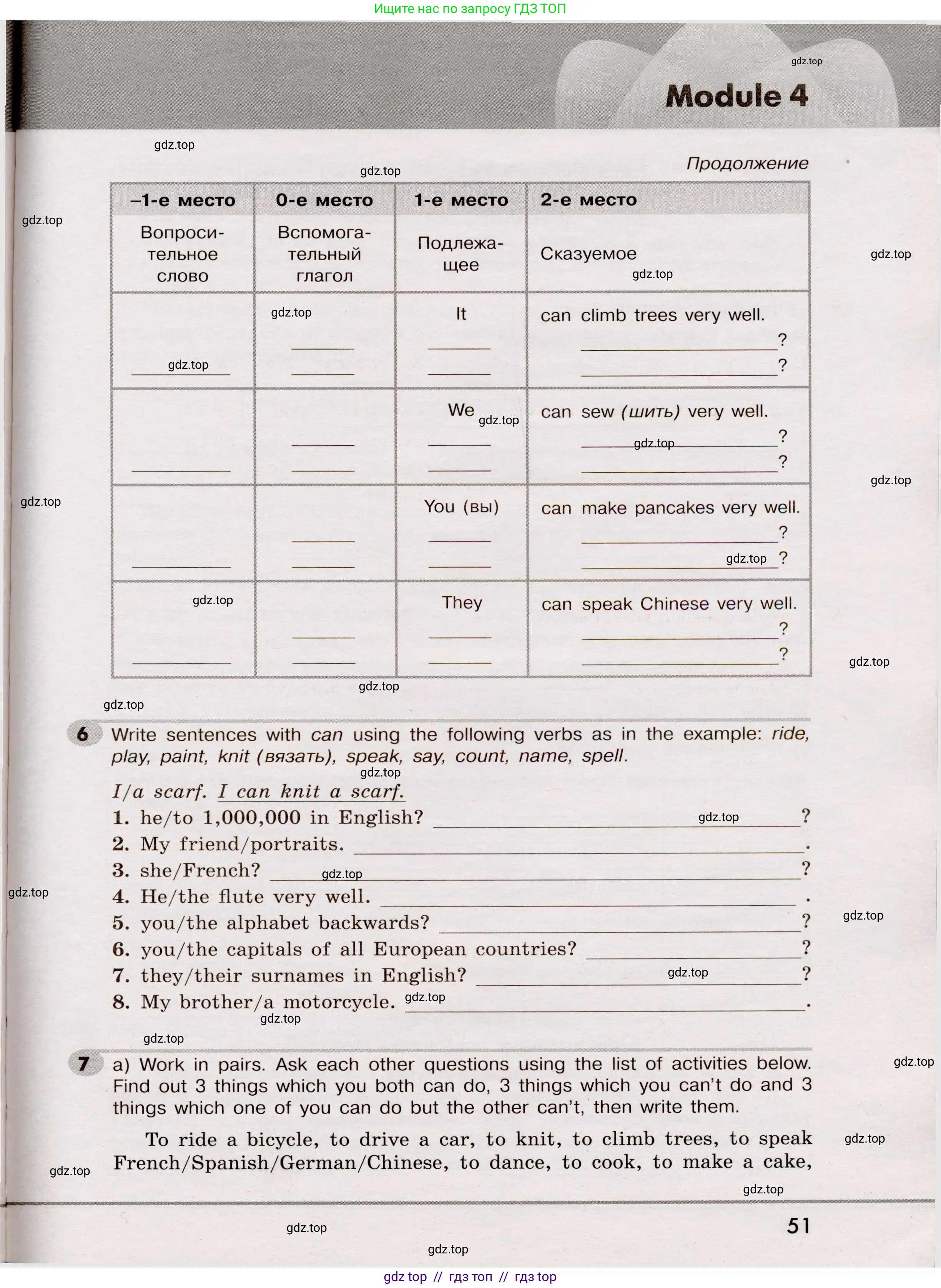 Английский язык (english), 5 класс Грамматический тренажёр, автор: Тимофеева Светлана Леонидовна, издательство Просвещение, Москва, 2023, оранжевого цвета, страница 51