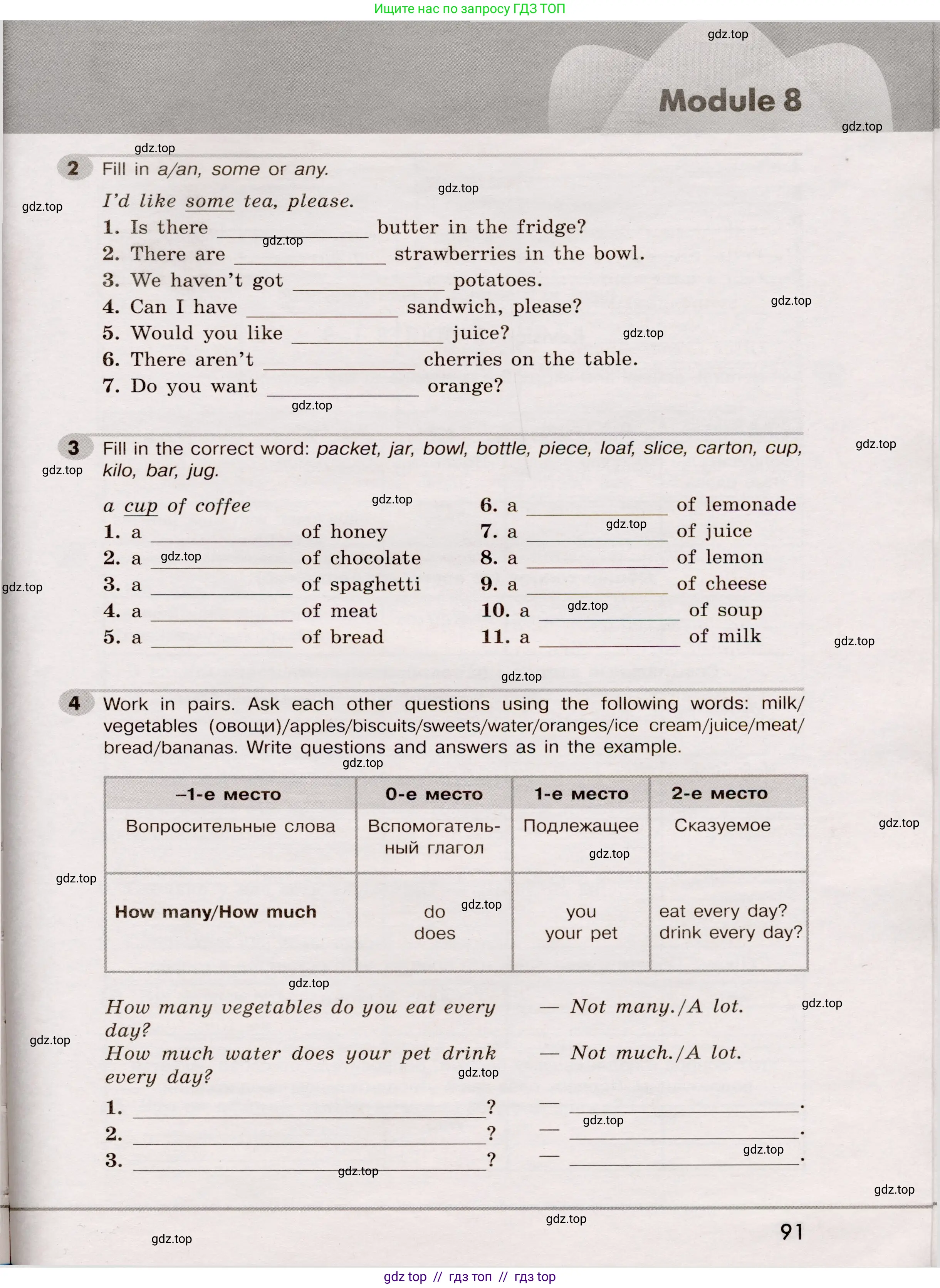 Английский язык (english), 5 класс Грамматический тренажёр, автор: Тимофеева Светлана Леонидовна, издательство Просвещение, Москва, 2023, оранжевого цвета, страница 91