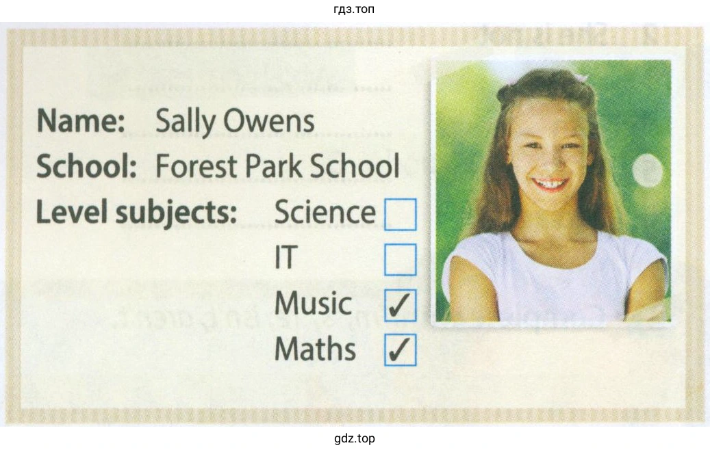 Name: Sally Owens School: Forest Park School Level subjects: Science IT Music Maths 