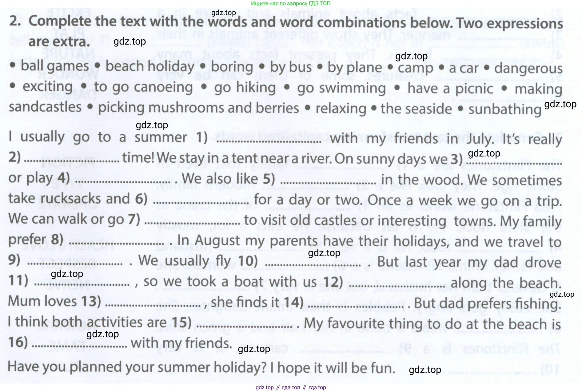 Английский язык (english), 5 класс Рабочая тетрадь (workbook), авторы: Ваулина Юлия Евгеньевна (Vaulina Julia), Дули Дженни (Dooley Jenny), Подоляко Ольга Евгеньевна (Podolyako Olga), Эванс Вирджиния (Evans Virginia), издательство Просвещение, Москва, 2023, жёлтого цвета, страница 81, номер 2, Условие 2023-2027