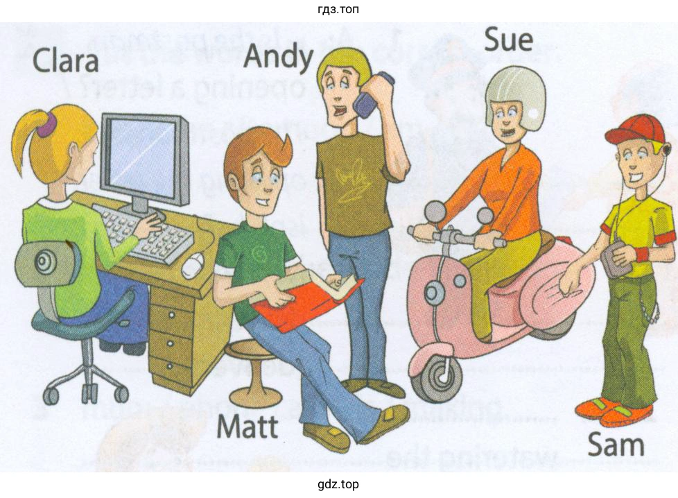 Clara Andy Sue Matt Sam