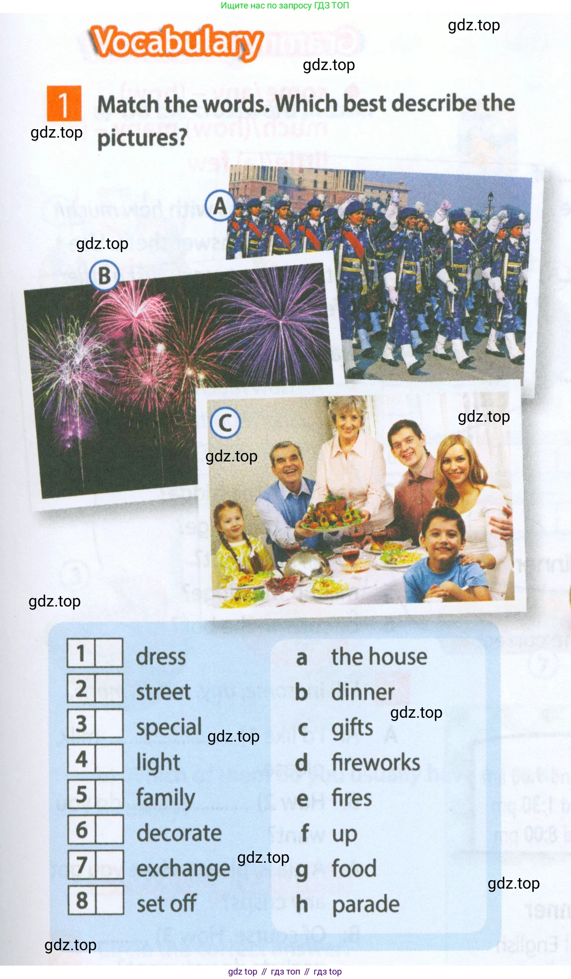 Английский язык (english), 5 класс Рабочая тетрадь (workbook), авторы: Ваулина Юлия Евгеньевна (Vaulina Julia), Дули Дженни (Dooley Jenny), Подоляко Ольга Евгеньевна (Podolyako Olga), Эванс Вирджиния (Evans Virginia), издательство Просвещение, Москва, 2023, жёлтого цвета, страница 51, номер 1, Условие 2023-2027