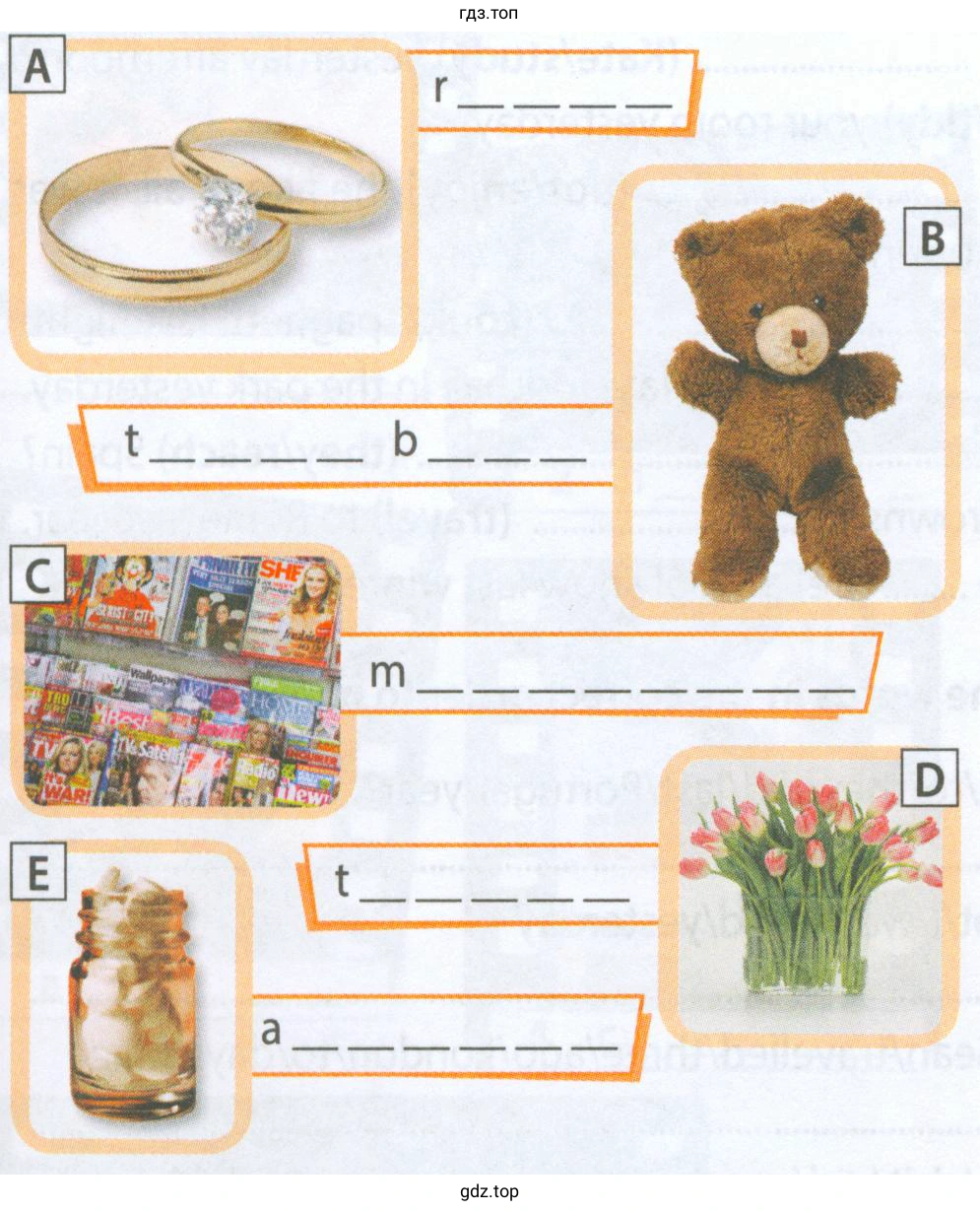 Рисунок. Label the pictures.