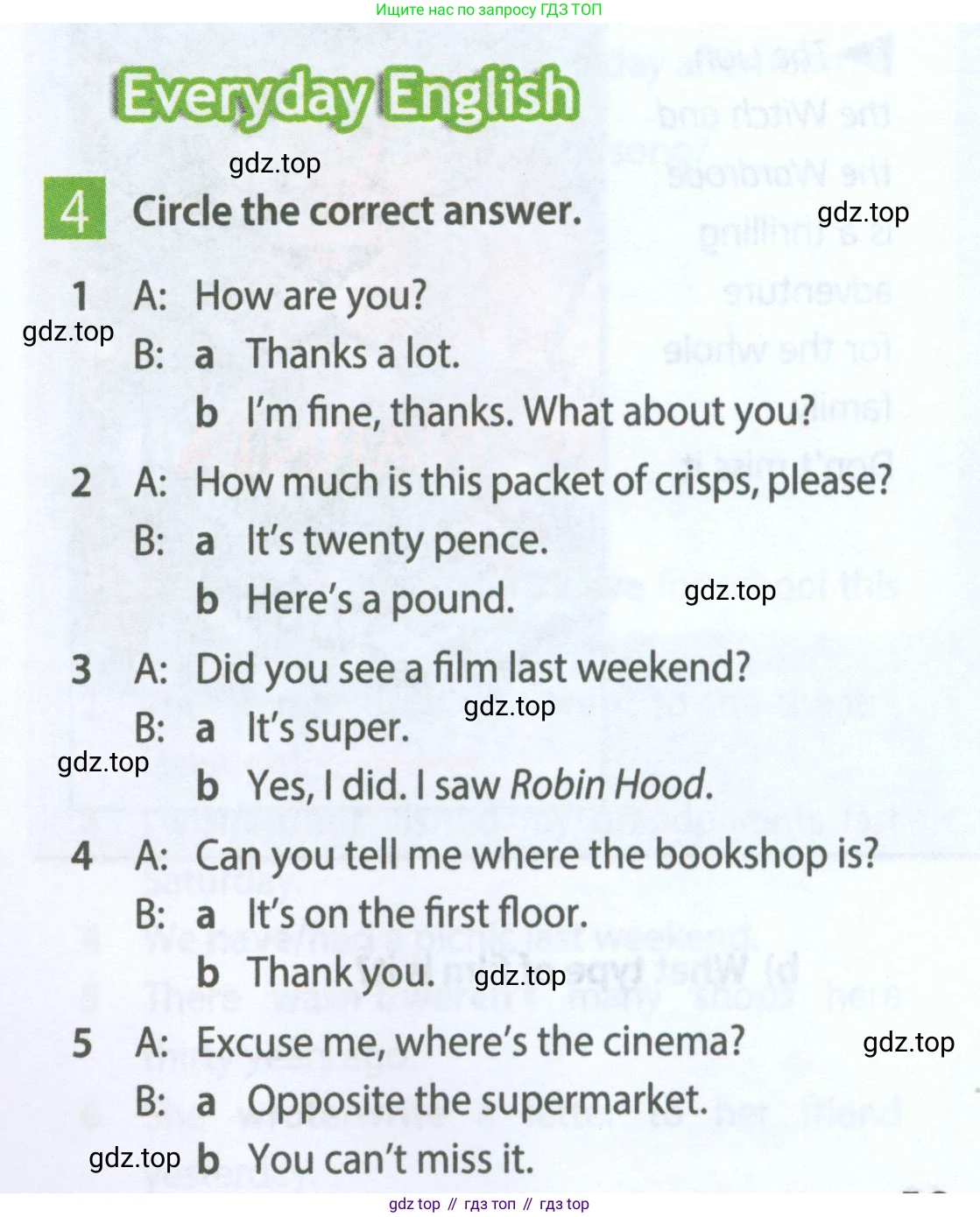 Английский язык (english), 5 класс Рабочая тетрадь (workbook), авторы: Ваулина Юлия Евгеньевна (Vaulina Julia), Дули Дженни (Dooley Jenny), Подоляко Ольга Евгеньевна (Podolyako Olga), Эванс Вирджиния (Evans Virginia), издательство Просвещение, Москва, 2023, жёлтого цвета, страница 59, номер 4, Условие 2023-2027