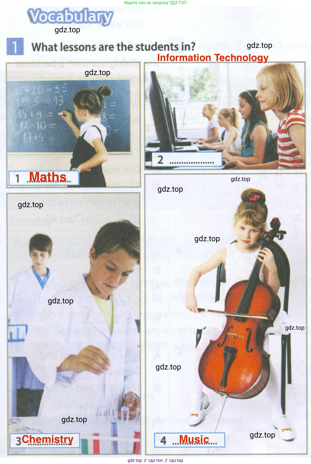Английский язык (english), 5 класс Рабочая тетрадь (workbook), авторы: Ваулина Юлия Евгеньевна (Vaulina Julia), Дули Дженни (Dooley Jenny), Подоляко Ольга Евгеньевна (Podolyako Olga), Эванс Вирджиния (Evans Virginia), издательство Просвещение, Москва, 2023, жёлтого цвета, страница 9, номер 1, Решение 2 (2023-2027)