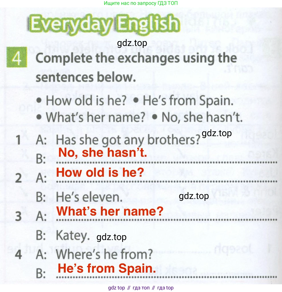 Английский язык (english), 5 класс Рабочая тетрадь (workbook), авторы: Ваулина Юлия Евгеньевна (Vaulina Julia), Дули Дженни (Dooley Jenny), Подоляко Ольга Евгеньевна (Podolyako Olga), Эванс Вирджиния (Evans Virginia), издательство Просвещение, Москва, 2023, жёлтого цвета, страница 28, номер 4, Решение 2 (2023-2027)