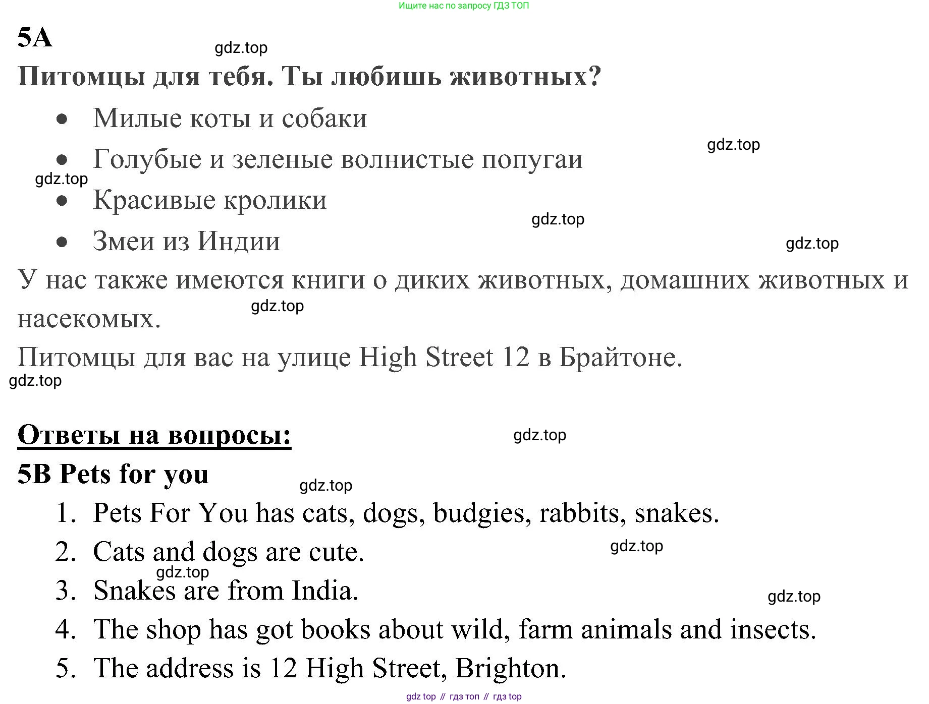 ГДЗ Английский язык (english), 5 класс Рабочая тетрадь (workbook), авторы: Ваулина Юлия Евгеньевна (Vaulina Julia), Дули Дженни (Dooley Jenny), Подоляко Ольга Евгеньевна (Podolyako Olga), Эванс Вирджиния (Evans Virginia), издательство Просвещение, Москва, 2023, жёлтого цвета, страница 70, номер 5, Решение 3 (2023-2027)