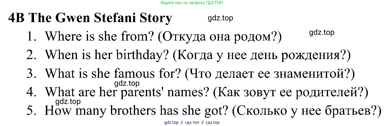 Английский язык (english), 5 класс Рабочая тетрадь (workbook), авторы: Ваулина Юлия Евгеньевна (Vaulina Julia), Дули Дженни (Dooley Jenny), Подоляко Ольга Евгеньевна (Podolyako Olga), Эванс Вирджиния (Evans Virginia), издательство Просвещение, Москва, 2023, жёлтого цвета, страница 75, номер 4, Решение 3 (2023-2027)