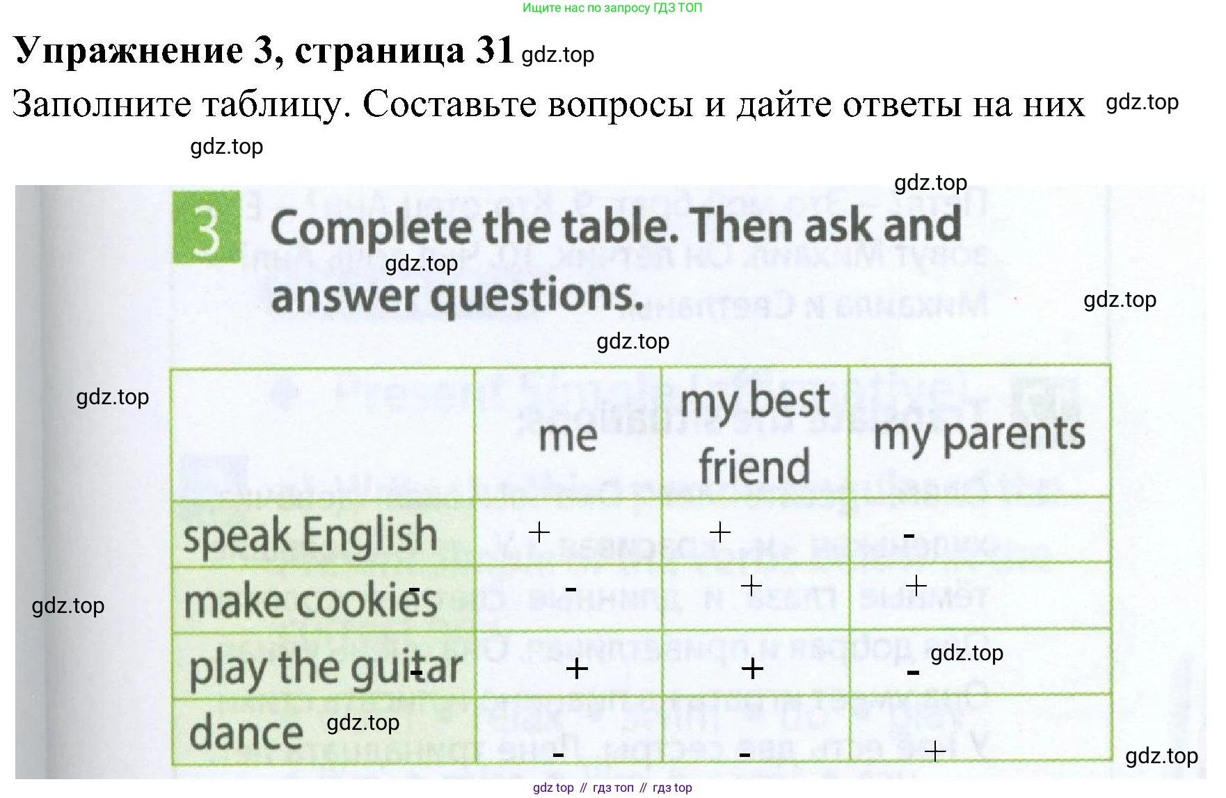 Английский язык (english), 5 класс Рабочая тетрадь (workbook), авторы: Ваулина Юлия Евгеньевна (Vaulina Julia), Дули Дженни (Dooley Jenny), Подоляко Ольга Евгеньевна (Podolyako Olga), Эванс Вирджиния (Evans Virginia), издательство Просвещение, Москва, 2023, жёлтого цвета, страница 31, номер 3, Решение 3 (2023-2027)