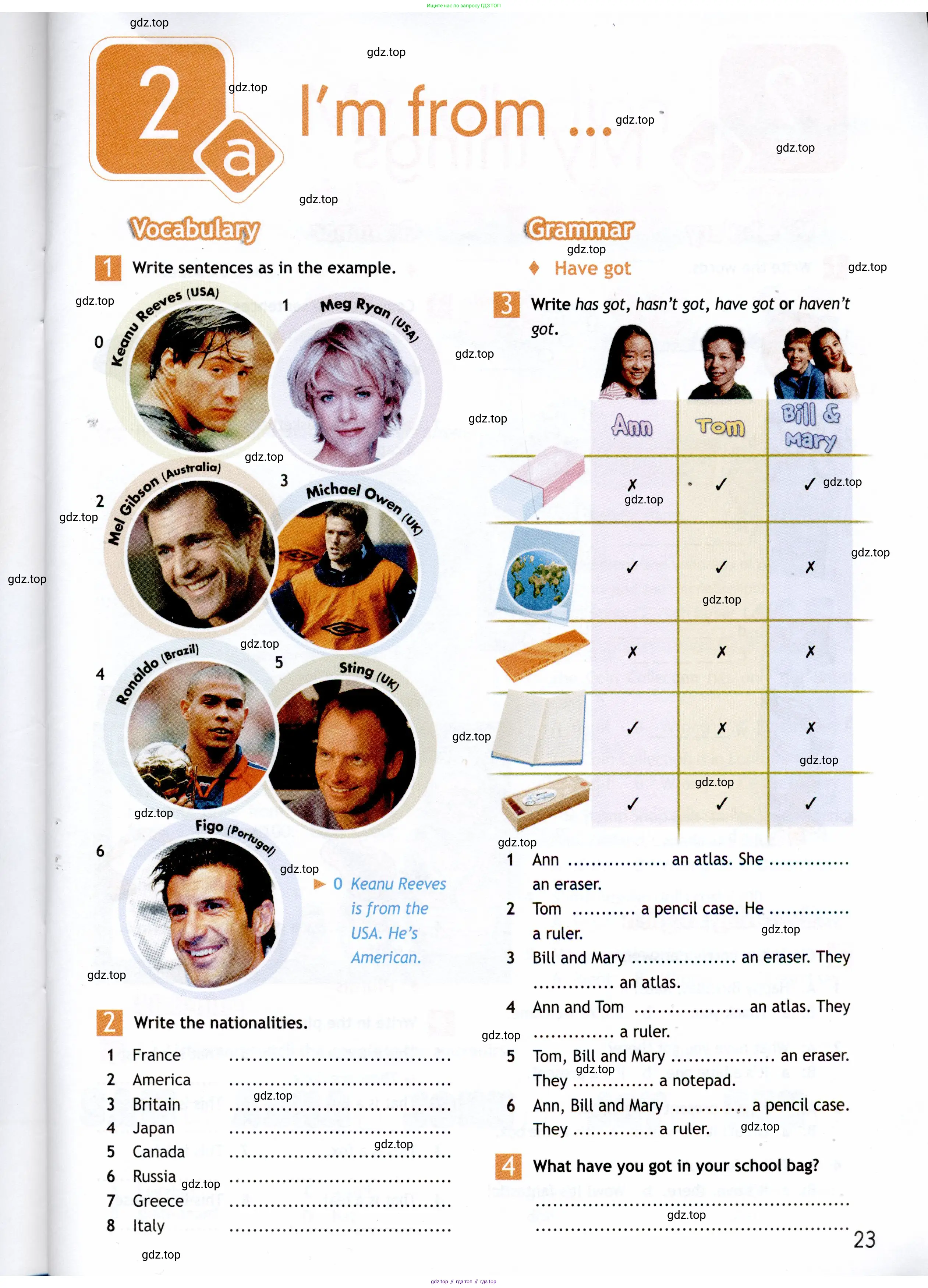 Английский язык (english), 5 класс Рабочая тетрадь (workbook), авторы: Ваулина Юлия Евгеньевна (Vaulina Julia), Дули Дженни (Dooley Jenny), Подоляко Ольга Евгеньевна (Podolyako Olga), Эванс Вирджиния (Evans Virginia), издательство Просвещение, Москва, 2023, жёлтого цвета, страница 23