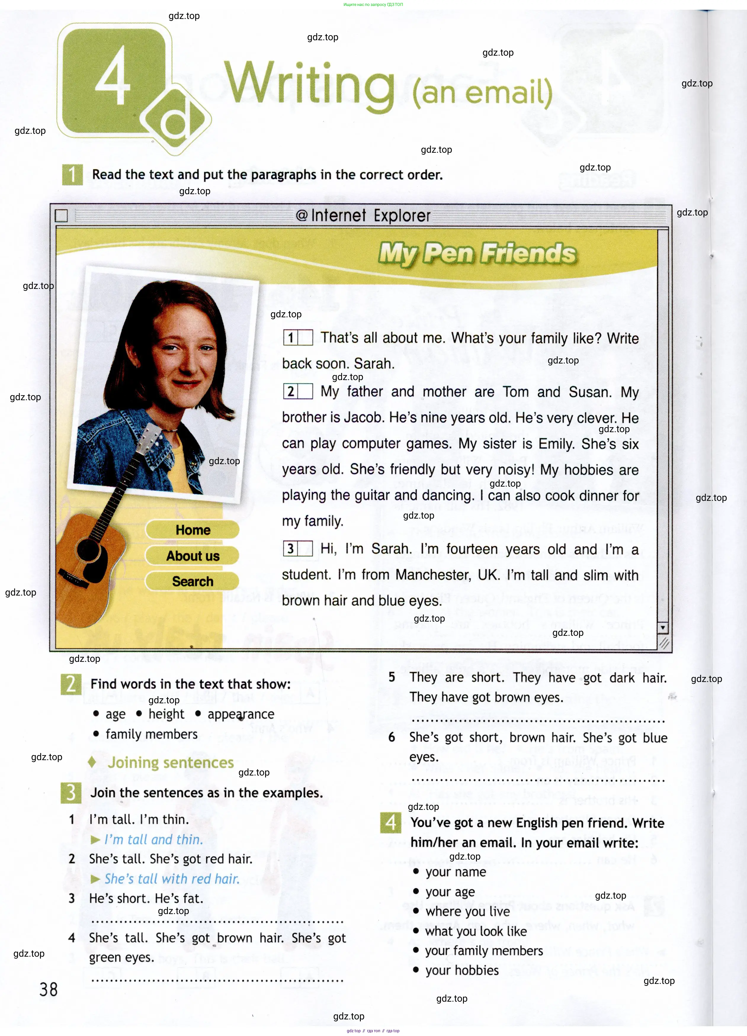 Английский язык (english), 5 класс Рабочая тетрадь (workbook), авторы: Ваулина Юлия Евгеньевна (Vaulina Julia), Дули Дженни (Dooley Jenny), Подоляко Ольга Евгеньевна (Podolyako Olga), Эванс Вирджиния (Evans Virginia), издательство Просвещение, Москва, 2023, жёлтого цвета, страница 38
