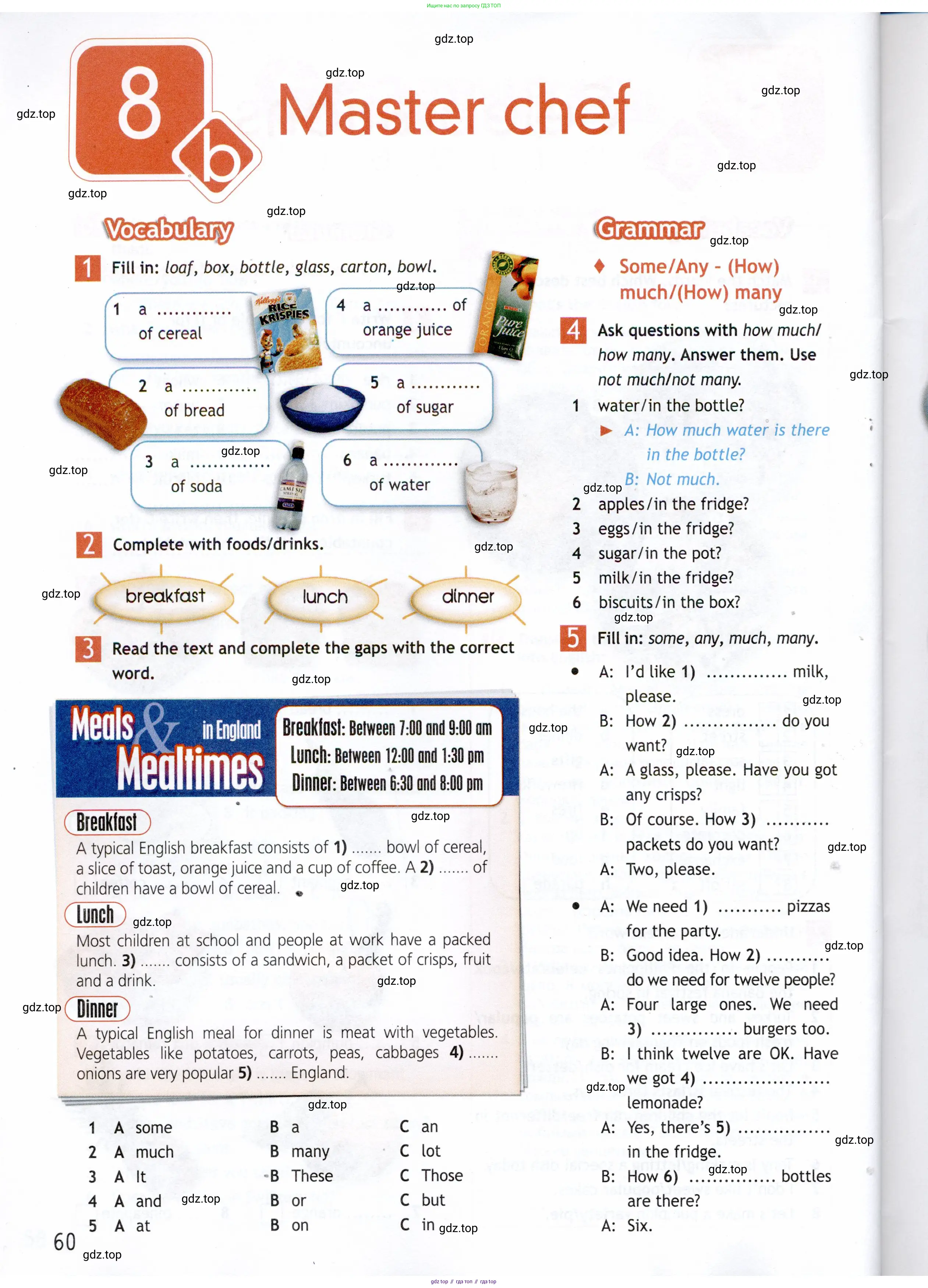 Английский язык (english), 5 класс Рабочая тетрадь (workbook), авторы: Ваулина Юлия Евгеньевна (Vaulina Julia), Дули Дженни (Dooley Jenny), Подоляко Ольга Евгеньевна (Podolyako Olga), Эванс Вирджиния (Evans Virginia), издательство Просвещение, Москва, 2023, жёлтого цвета, страница 60
