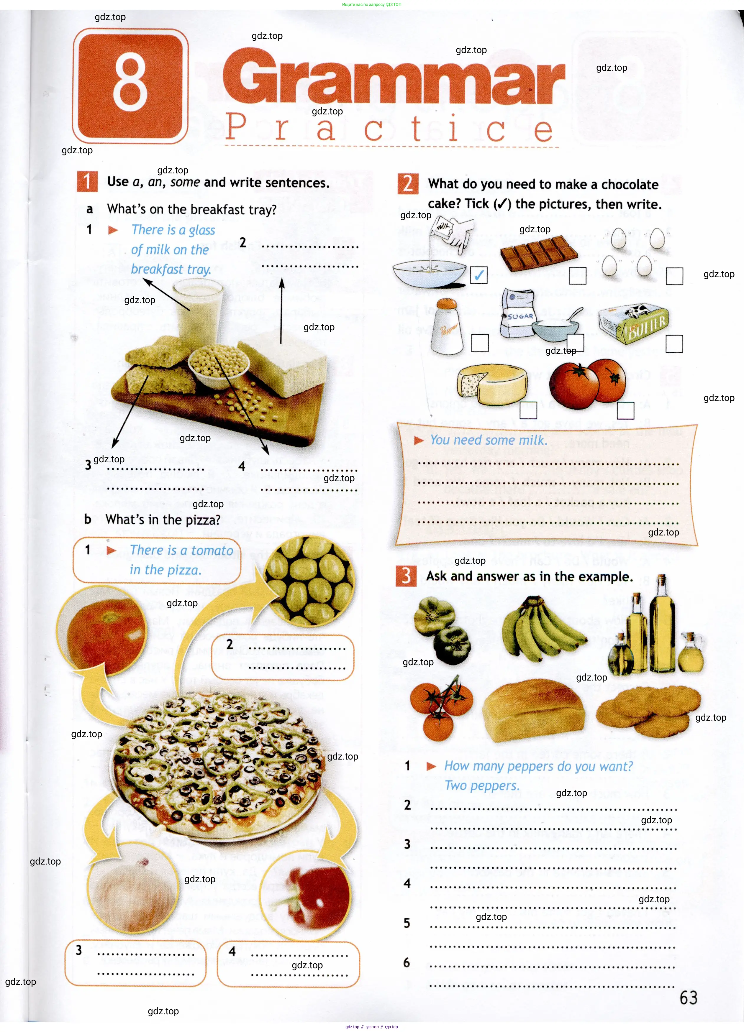 Английский язык (english), 5 класс Рабочая тетрадь (workbook), авторы: Ваулина Юлия Евгеньевна (Vaulina Julia), Дули Дженни (Dooley Jenny), Подоляко Ольга Евгеньевна (Podolyako Olga), Эванс Вирджиния (Evans Virginia), издательство Просвещение, Москва, 2023, жёлтого цвета, страница 63