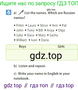ГДЗ Английский язык (english), 5 класс Учебник (Student's book), авторы: Ваулина Юлия Евгеньевна (Vaulina Julia), Дули Дженни (Dooley Jenny), Подоляко Ольга Евгеньевна (Podolyako Olga), Эванс Вирджиния (Evans Virginia), издательство Просвещение, Москва, 2023, жёлтого цвета, страница 20, номер 6, Условие 2023-2027