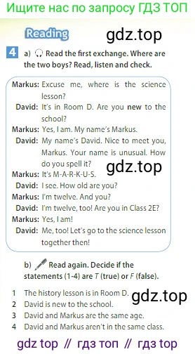 ГДЗ Английский язык (english), 5 класс Учебник (Student's book), авторы: Ваулина Юлия Евгеньевна (Vaulina Julia), Дули Дженни (Dooley Jenny), Подоляко Ольга Евгеньевна (Podolyako Olga), Эванс Вирджиния (Evans Virginia), издательство Просвещение, Москва, 2023, жёлтого цвета, страница 28, номер 4, Условие 2023-2027