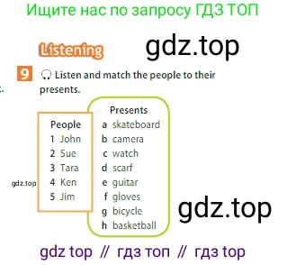 ГДЗ Английский язык (english), 5 класс Учебник (Student's book), авторы: Ваулина Юлия Евгеньевна (Vaulina Julia), Дули Дженни (Dooley Jenny), Подоляко Ольга Евгеньевна (Podolyako Olga), Эванс Вирджиния (Evans Virginia), издательство Просвещение, Москва, 2023, жёлтого цвета, страница 39, номер 9, Условие 2023-2027