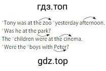 Tony was at the zoo yesterday afternoon. Was he at the park? The children were at the cinema. Were the boys with Peter?