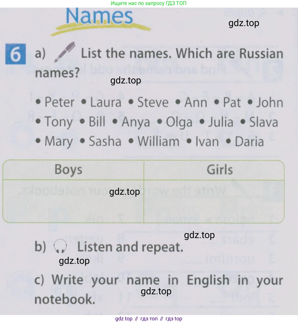 Английский язык (english), 5 класс Учебник (Student's book), авторы: Ваулина Юлия Евгеньевна (Vaulina Julia), Дули Дженни (Dooley Jenny), Подоляко Ольга Евгеньевна (Podolyako Olga), Эванс Вирджиния (Evans Virginia), издательство Просвещение, Москва, 2023, жёлтого цвета, страница 20, номер 6, Условие 2019-2022