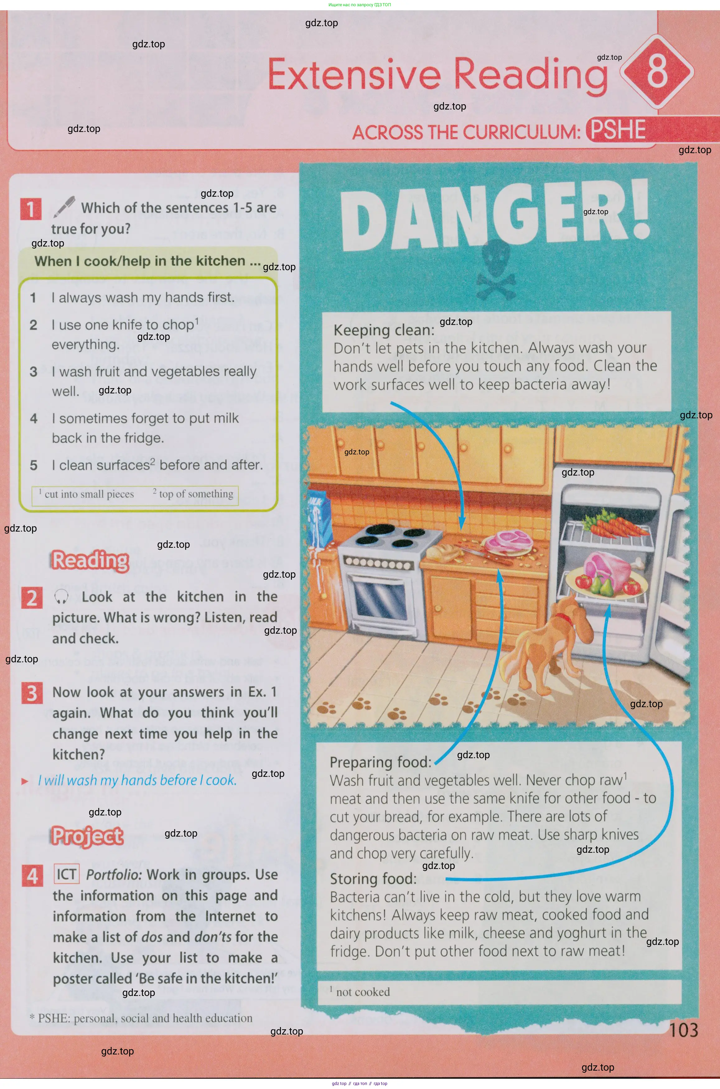 Английский язык (english), 5 класс Учебник (Student's book), авторы: Ваулина Юлия Евгеньевна (Vaulina Julia), Дули Дженни (Dooley Jenny), Подоляко Ольга Евгеньевна (Podolyako Olga), Эванс Вирджиния (Evans Virginia), издательство Просвещение, Москва, 2023, жёлтого цвета, страница 103