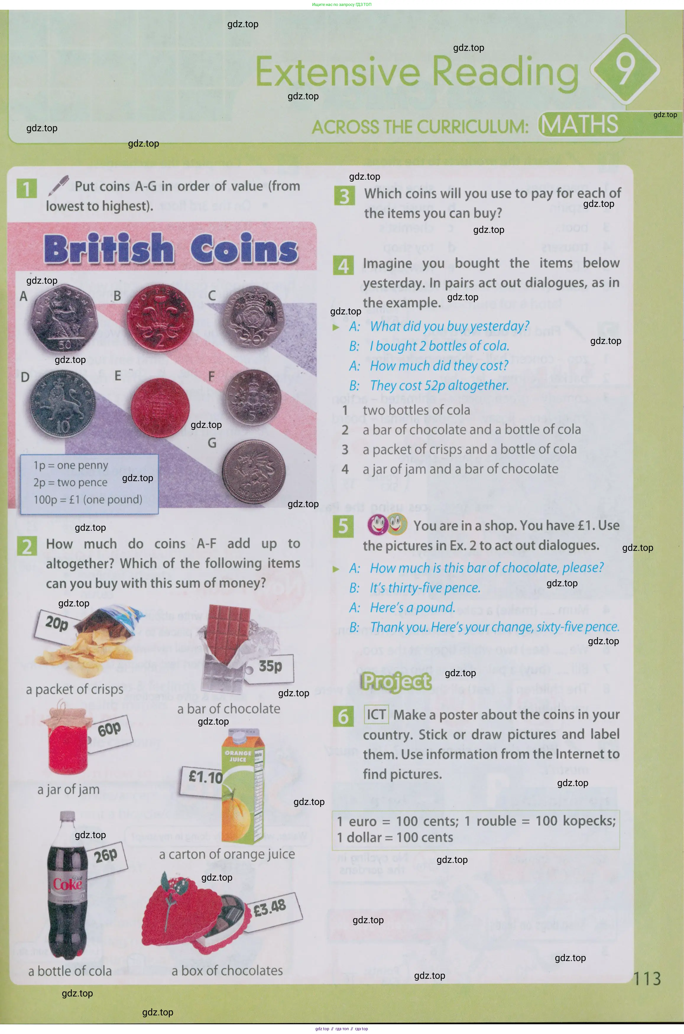 Английский язык (english), 5 класс Учебник (Student's book), авторы: Ваулина Юлия Евгеньевна (Vaulina Julia), Дули Дженни (Dooley Jenny), Подоляко Ольга Евгеньевна (Podolyako Olga), Эванс Вирджиния (Evans Virginia), издательство Просвещение, Москва, 2023, жёлтого цвета, страница 113