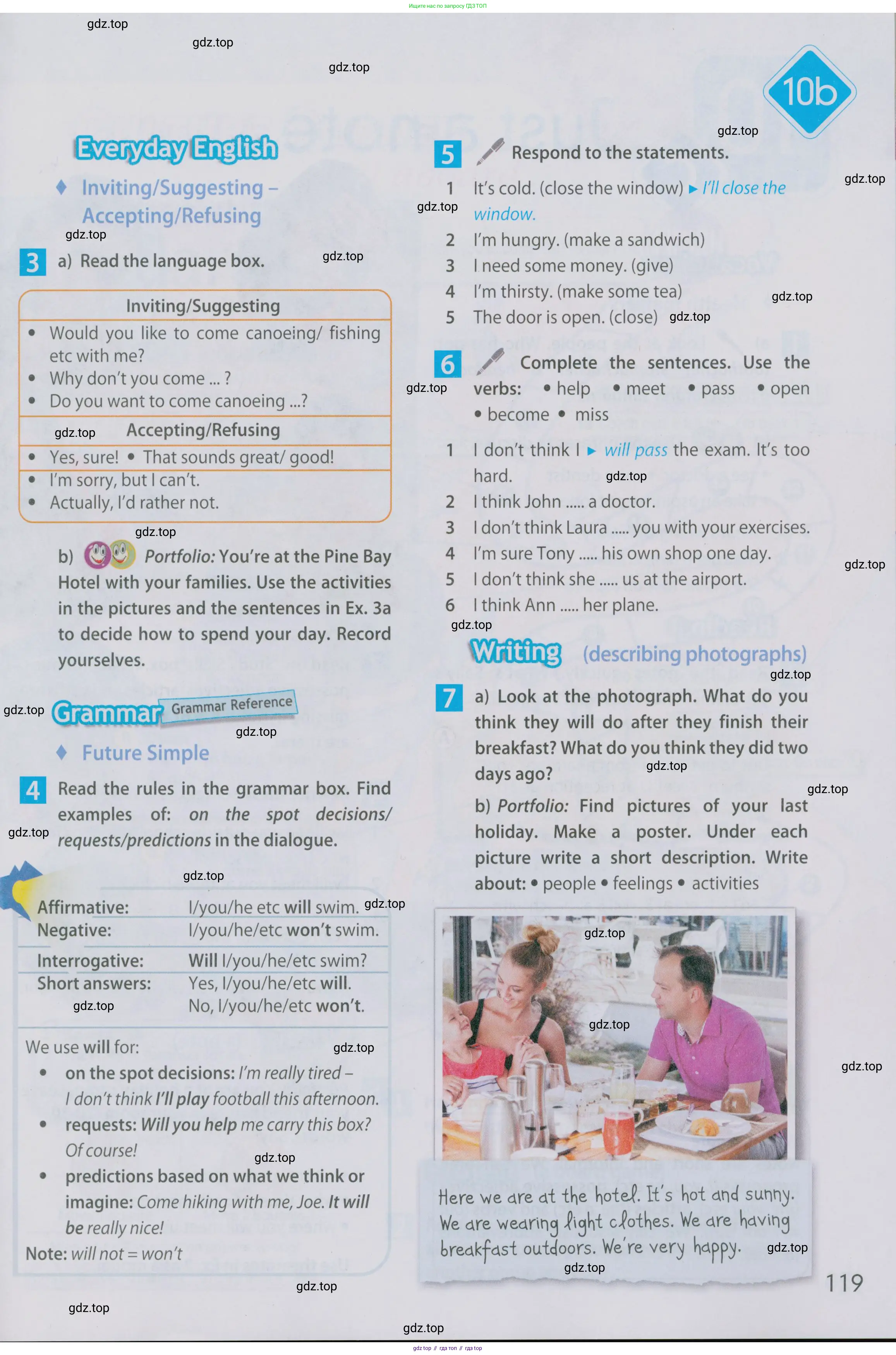 Английский язык (english), 5 класс Учебник (Student's book), авторы: Ваулина Юлия Евгеньевна (Vaulina Julia), Дули Дженни (Dooley Jenny), Подоляко Ольга Евгеньевна (Podolyako Olga), Эванс Вирджиния (Evans Virginia), издательство Просвещение, Москва, 2023, жёлтого цвета, страница 119