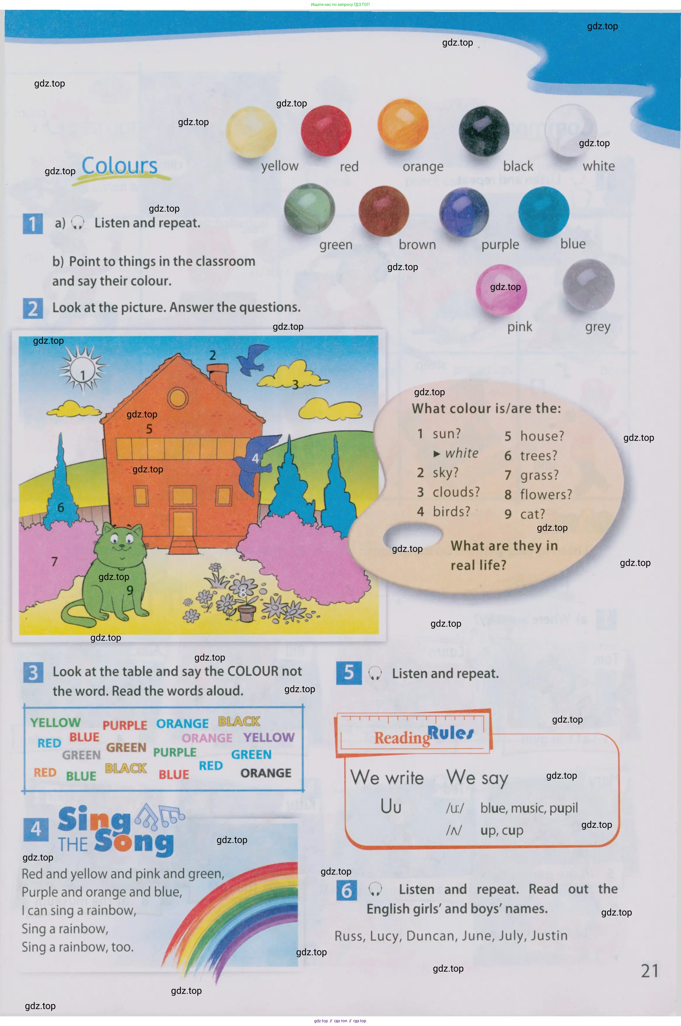 Английский язык (english), 5 класс Учебник (Student's book), авторы: Ваулина Юлия Евгеньевна (Vaulina Julia), Дули Дженни (Dooley Jenny), Подоляко Ольга Евгеньевна (Podolyako Olga), Эванс Вирджиния (Evans Virginia), издательство Просвещение, Москва, 2023, жёлтого цвета, страница 21