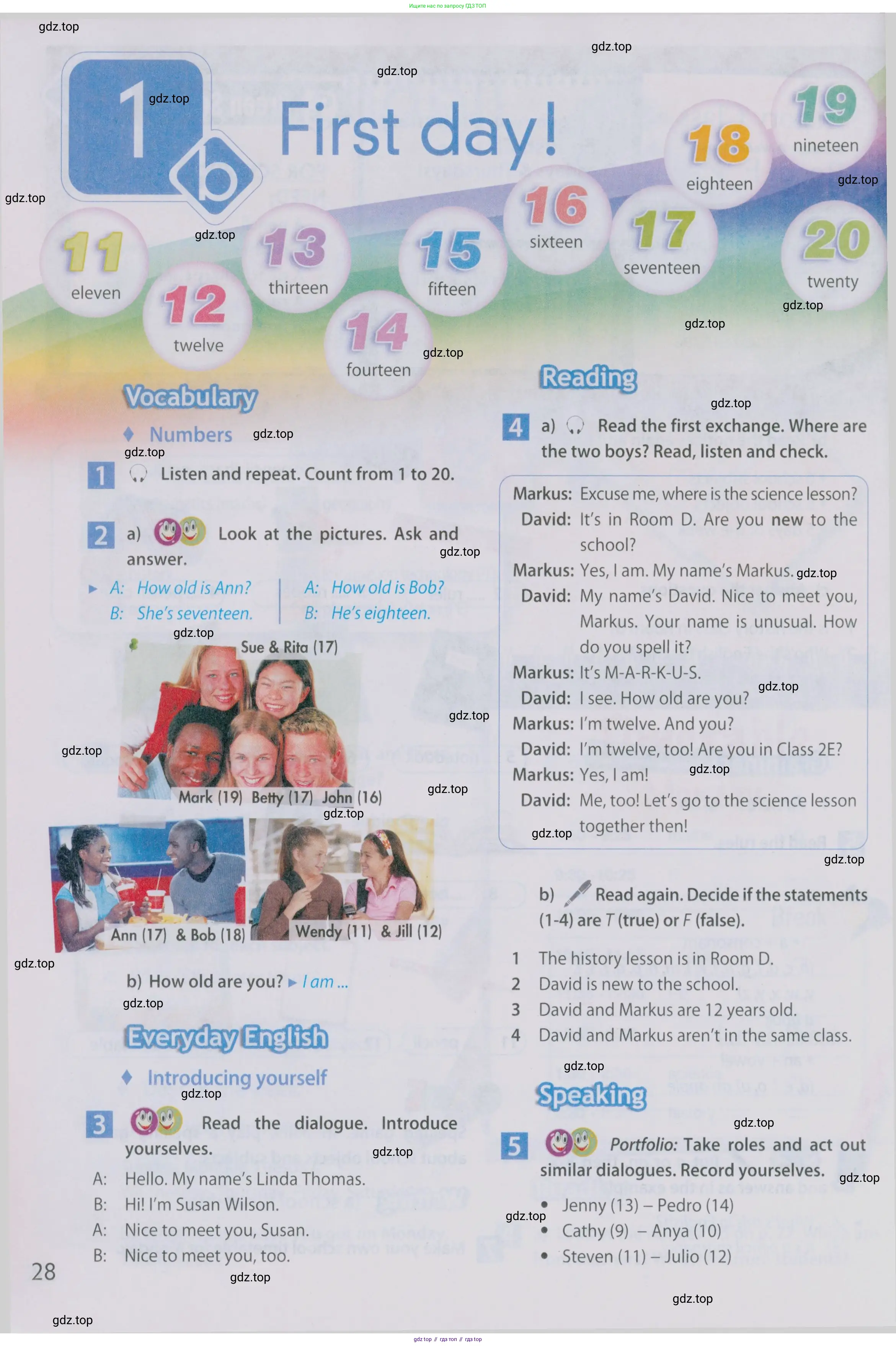 Английский язык (english), 5 класс Учебник (Student's book), авторы: Ваулина Юлия Евгеньевна (Vaulina Julia), Дули Дженни (Dooley Jenny), Подоляко Ольга Евгеньевна (Podolyako Olga), Эванс Вирджиния (Evans Virginia), издательство Просвещение, Москва, 2023, жёлтого цвета, страница 28