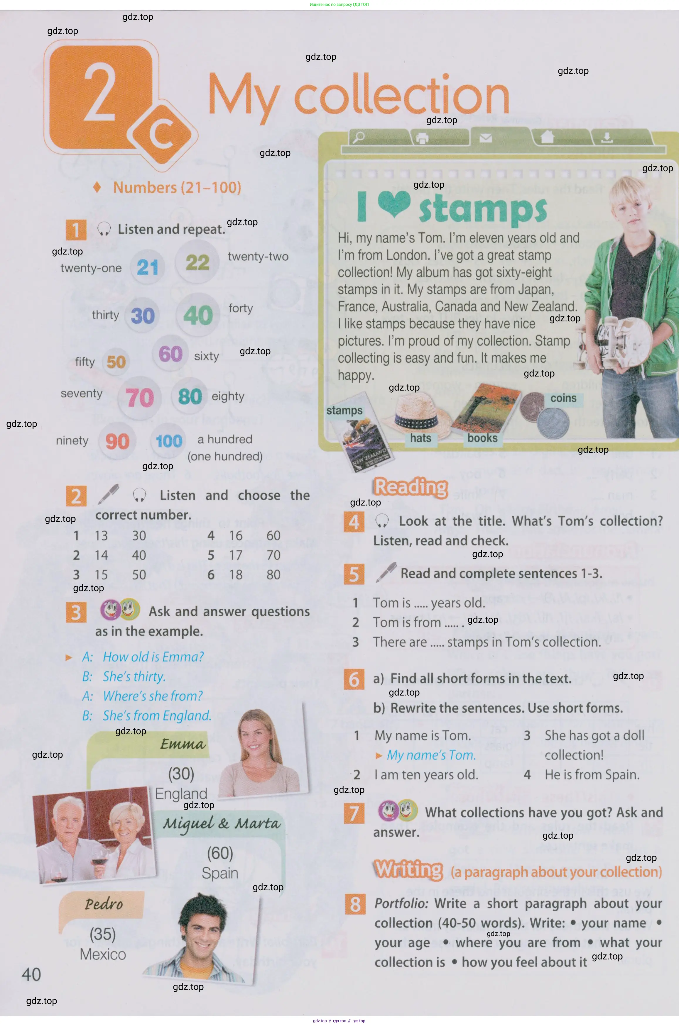 Английский язык (english), 5 класс Учебник (Student's book), авторы: Ваулина Юлия Евгеньевна (Vaulina Julia), Дули Дженни (Dooley Jenny), Подоляко Ольга Евгеньевна (Podolyako Olga), Эванс Вирджиния (Evans Virginia), издательство Просвещение, Москва, 2023, жёлтого цвета, страница 40