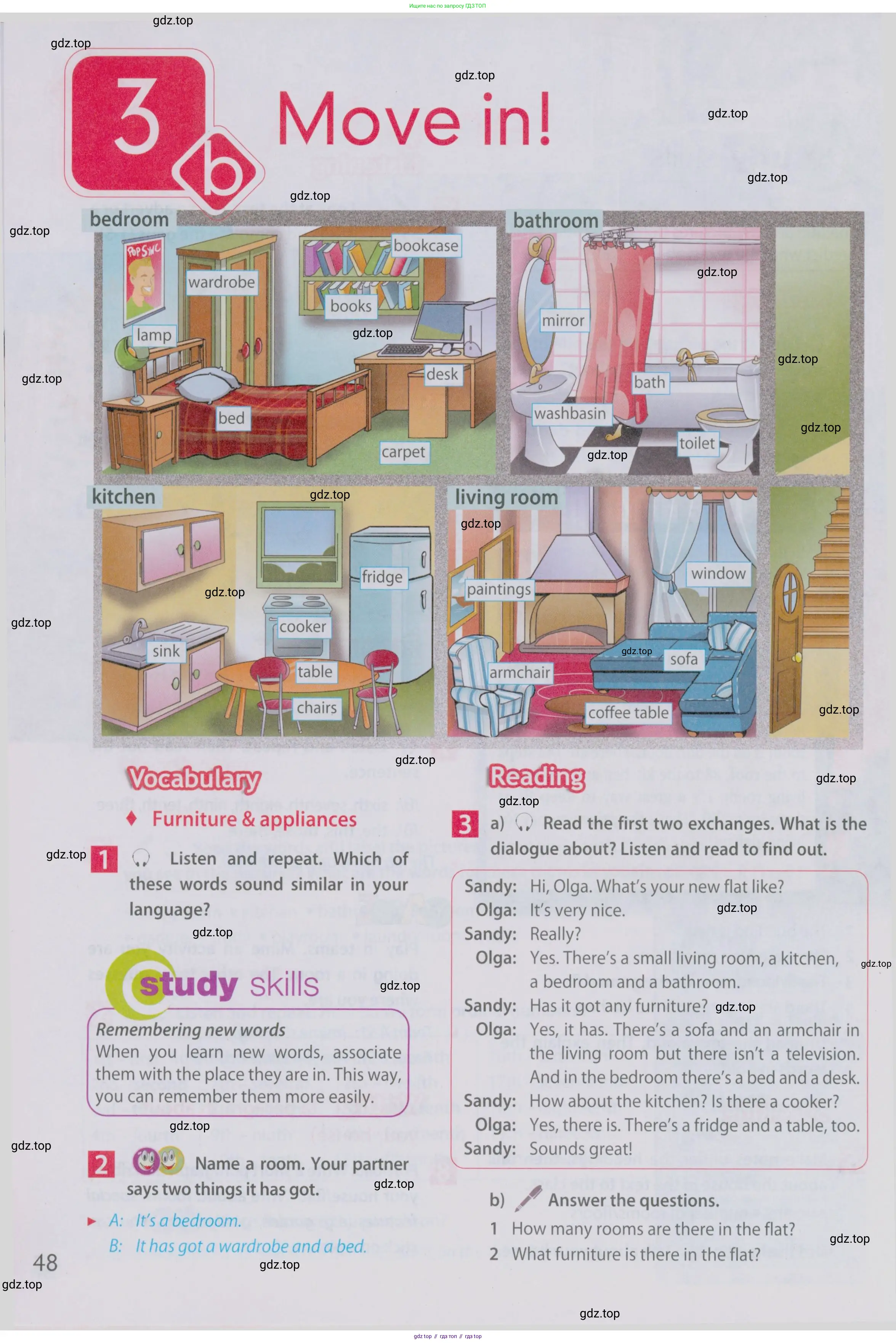 Английский язык (english), 5 класс Учебник (Student's book), авторы: Ваулина Юлия Евгеньевна (Vaulina Julia), Дули Дженни (Dooley Jenny), Подоляко Ольга Евгеньевна (Podolyako Olga), Эванс Вирджиния (Evans Virginia), издательство Просвещение, Москва, 2023, жёлтого цвета, страница 48