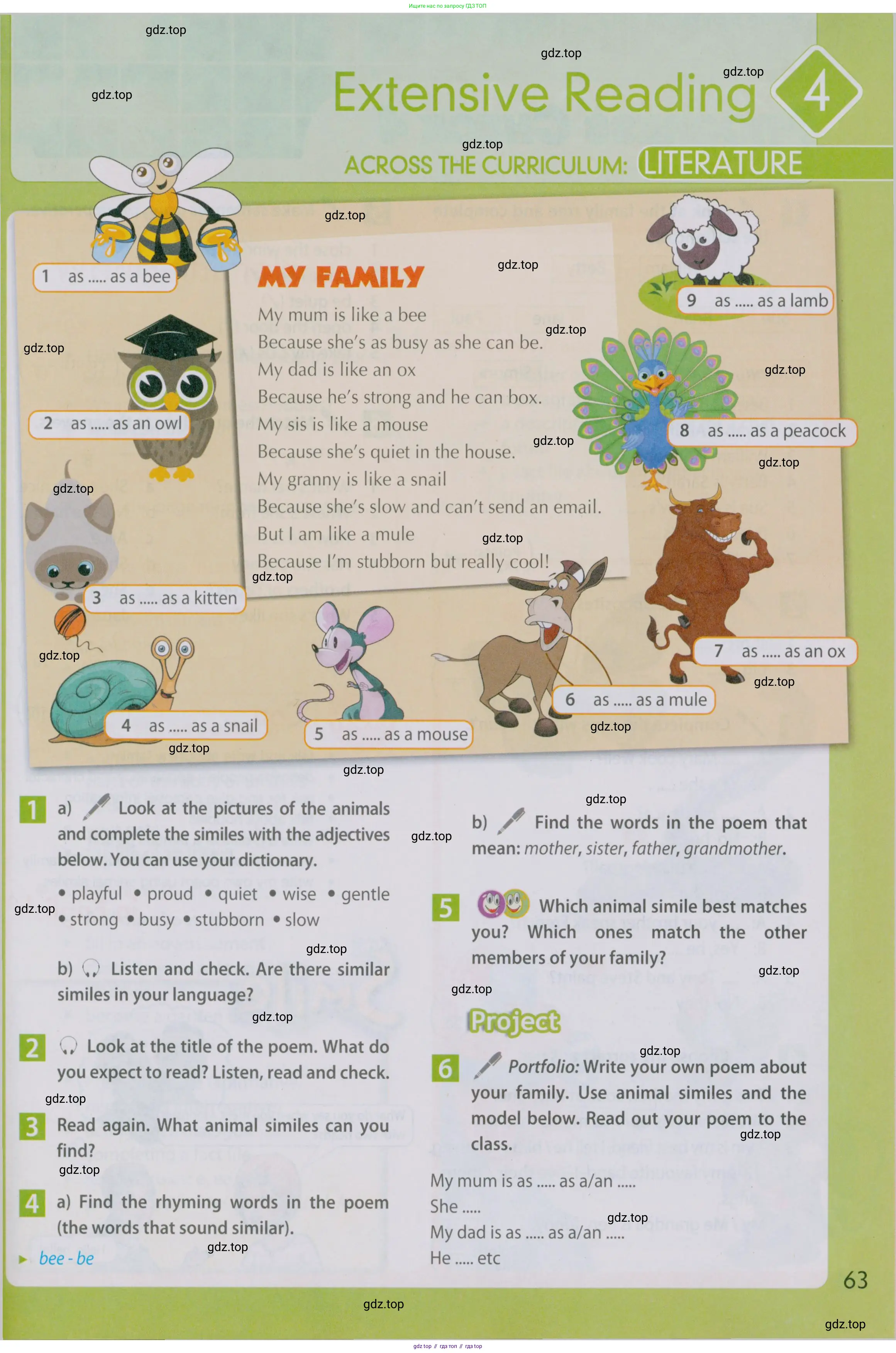 Английский язык (english), 5 класс Учебник (Student's book), авторы: Ваулина Юлия Евгеньевна (Vaulina Julia), Дули Дженни (Dooley Jenny), Подоляко Ольга Евгеньевна (Podolyako Olga), Эванс Вирджиния (Evans Virginia), издательство Просвещение, Москва, 2023, жёлтого цвета, страница 63