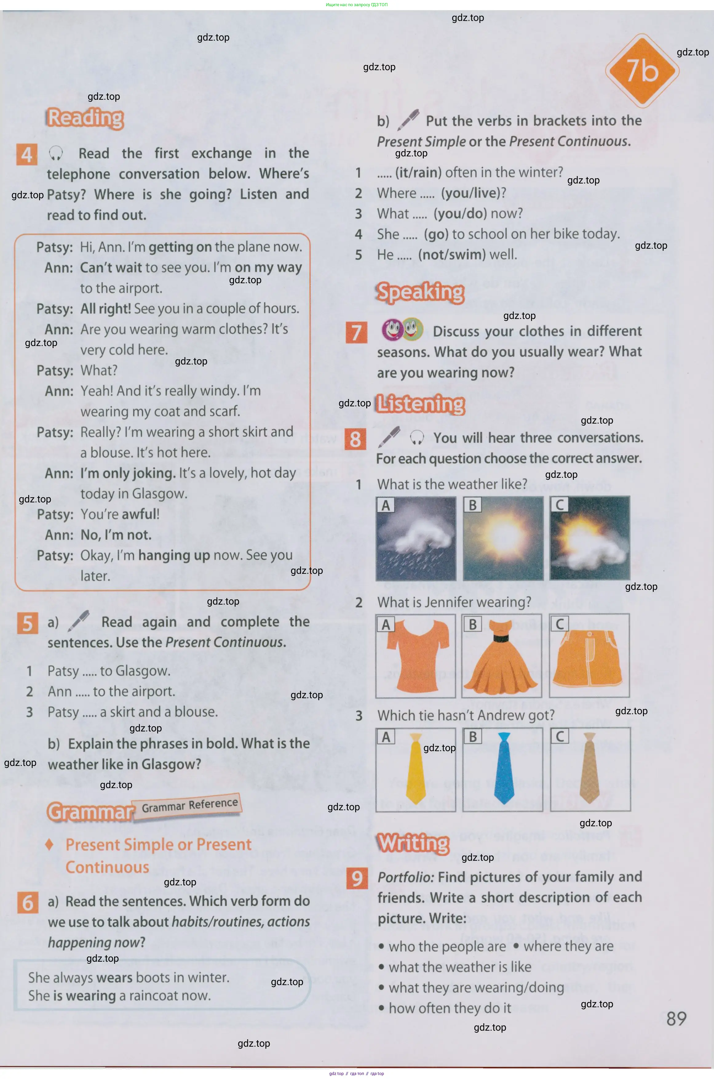 Английский язык (english), 5 класс Учебник (Student's book), авторы: Ваулина Юлия Евгеньевна (Vaulina Julia), Дули Дженни (Dooley Jenny), Подоляко Ольга Евгеньевна (Podolyako Olga), Эванс Вирджиния (Evans Virginia), издательство Просвещение, Москва, 2023, жёлтого цвета, страница 89