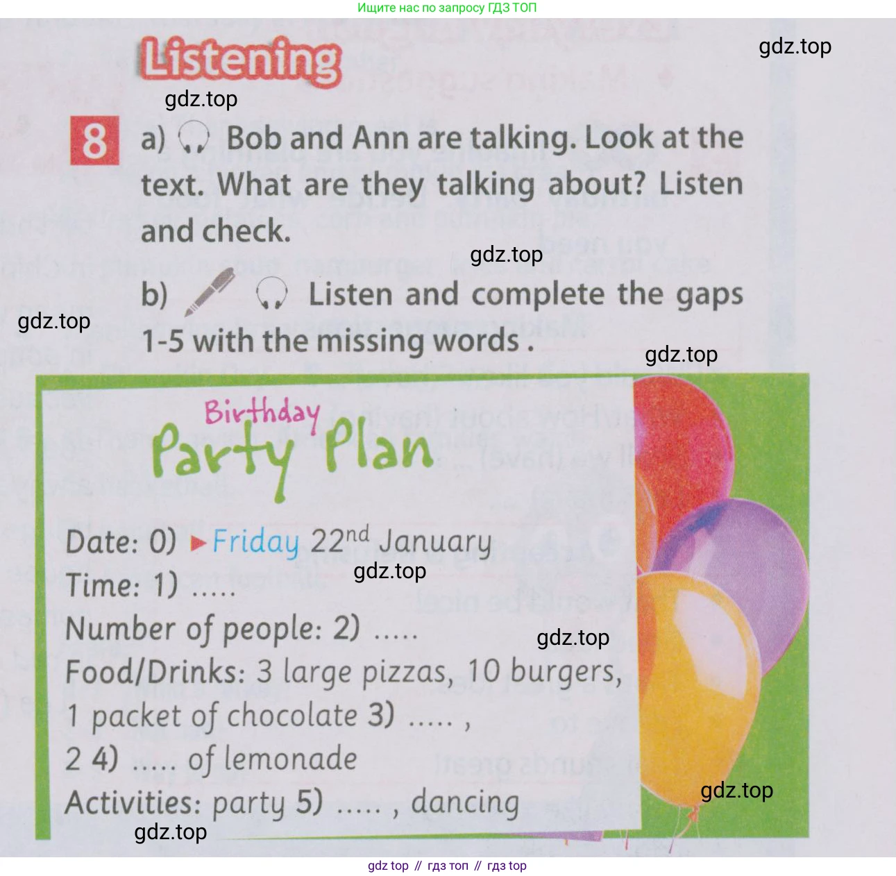 Английский язык (english), 5 класс Учебник (Student's book), авторы: Ваулина Юлия Евгеньевна (Vaulina Julia), Дули Дженни (Dooley Jenny), Подоляко Ольга Евгеньевна (Podolyako Olga), Эванс Вирджиния (Evans Virginia), издательство Просвещение, Москва, 2023, жёлтого цвета, страница 99, номер 8, Условие 2019-2022