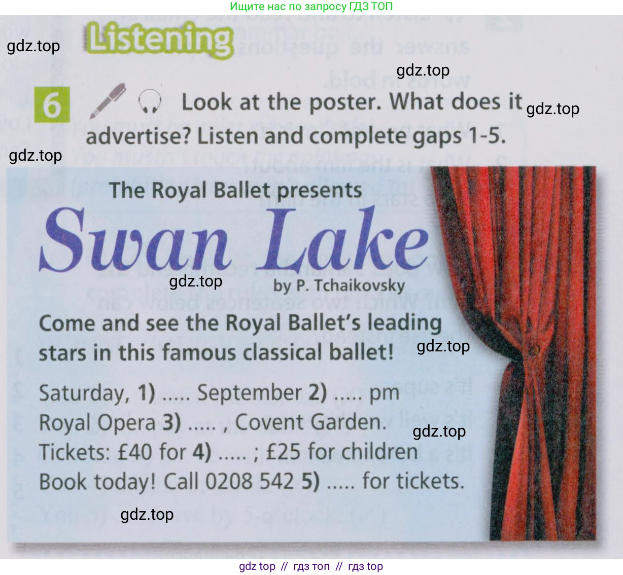 Английский язык (english), 5 класс Учебник (Student's book), авторы: Ваулина Юлия Евгеньевна (Vaulina Julia), Дули Дженни (Dooley Jenny), Подоляко Ольга Евгеньевна (Podolyako Olga), Эванс Вирджиния (Evans Virginia), издательство Просвещение, Москва, 2023, жёлтого цвета, страница 109, номер 6, Условие 2019-2022