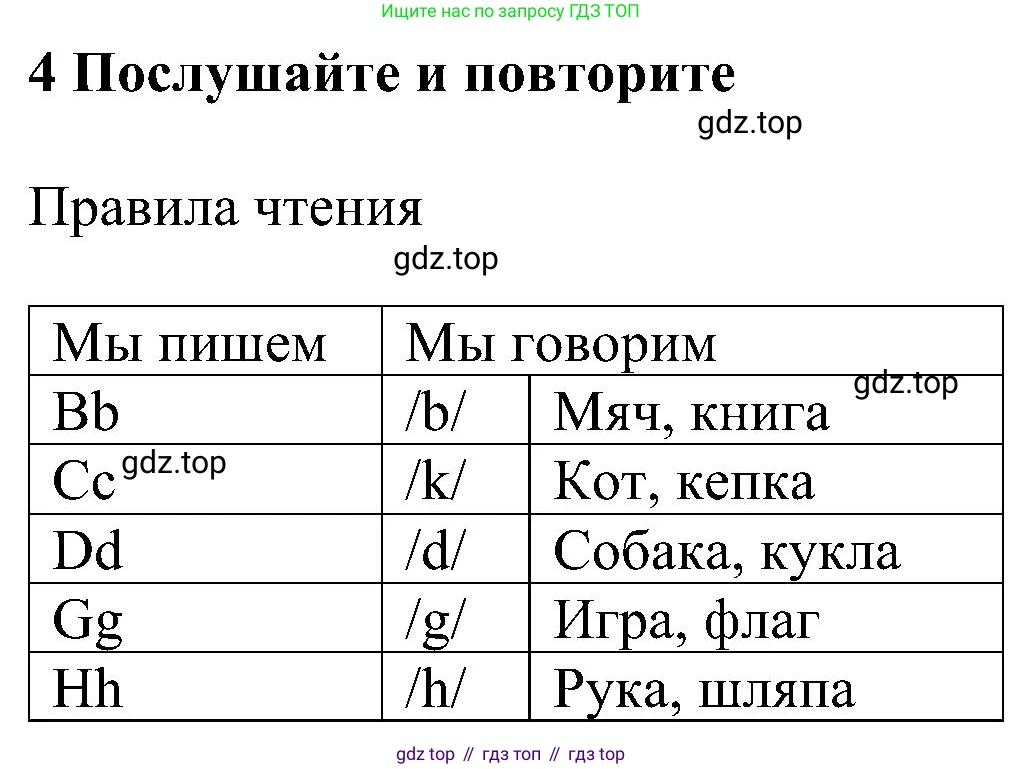 ГДЗ Английский язык (english), 5 класс Учебник (Student's book), авторы: Ваулина Юлия Евгеньевна (Vaulina Julia), Дули Дженни (Dooley Jenny), Подоляко Ольга Евгеньевна (Podolyako Olga), Эванс Вирджиния (Evans Virginia), издательство Просвещение, Москва, 2023, жёлтого цвета, страница 13, номер 4, Решение 1 (2023-2027)
