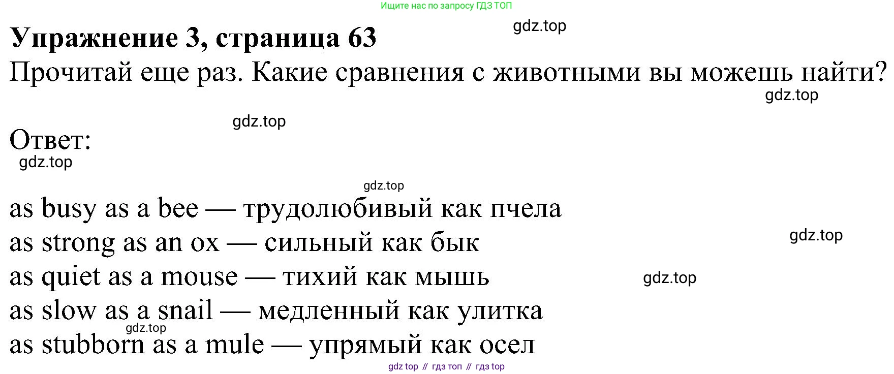ГДЗ Английский язык (english), 5 класс Учебник (Student's book), авторы: Ваулина Юлия Евгеньевна (Vaulina Julia), Дули Дженни (Dooley Jenny), Подоляко Ольга Евгеньевна (Podolyako Olga), Эванс Вирджиния (Evans Virginia), издательство Просвещение, Москва, 2023, жёлтого цвета, страница 63, номер 3, Решение 1 (2023-2027)