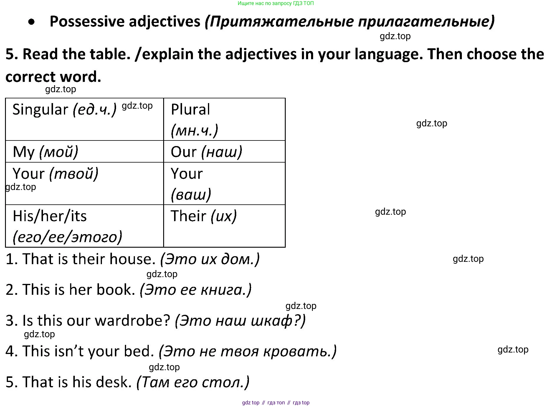 ГДЗ Английский язык (english), 5 класс Учебник (Student's book), авторы: Ваулина Юлия Евгеньевна (Vaulina Julia), Дули Дженни (Dooley Jenny), Подоляко Ольга Евгеньевна (Podolyako Olga), Эванс Вирджиния (Evans Virginia), издательство Просвещение, Москва, 2023, жёлтого цвета, страница 49, номер 5, Решение 2 (2023-2027)